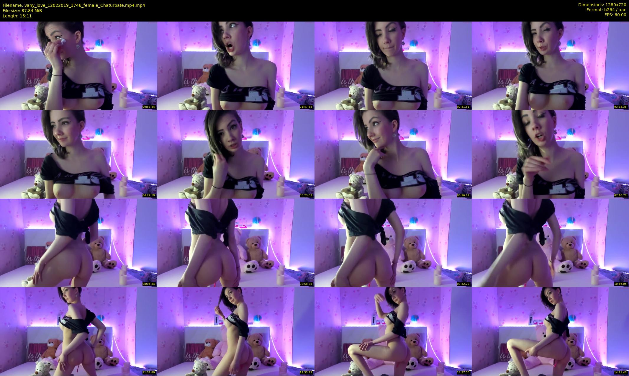 vany_love — 16 minute Chaturbate female cam show recording, 720p, Feb 12, 2019