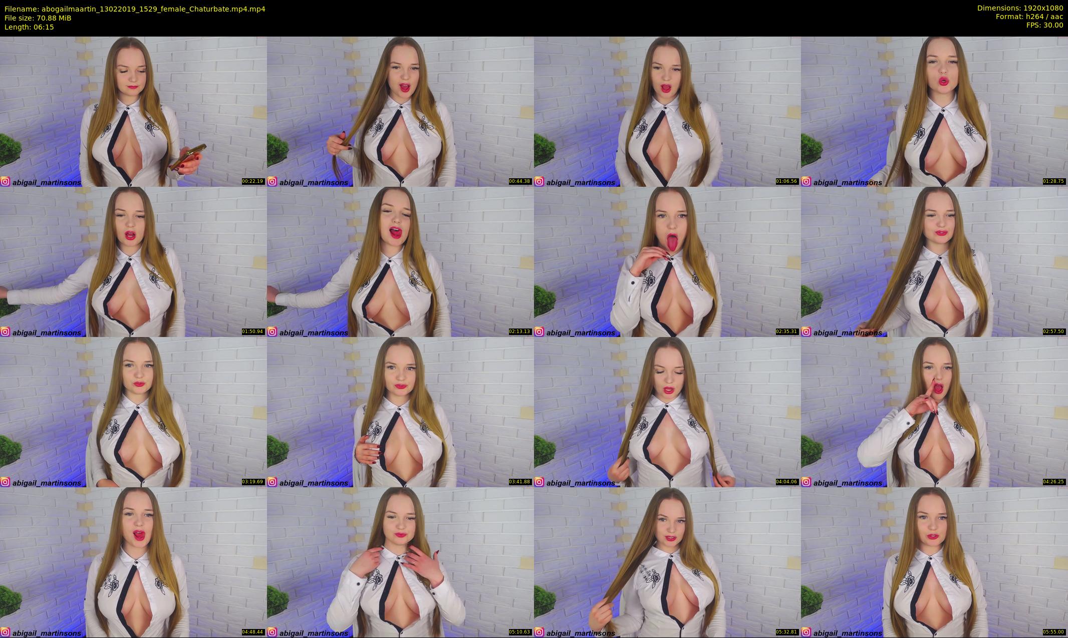 abogailmaartin — 7 minute Chaturbate female cam show recording, 1080p, Feb 13, 2019