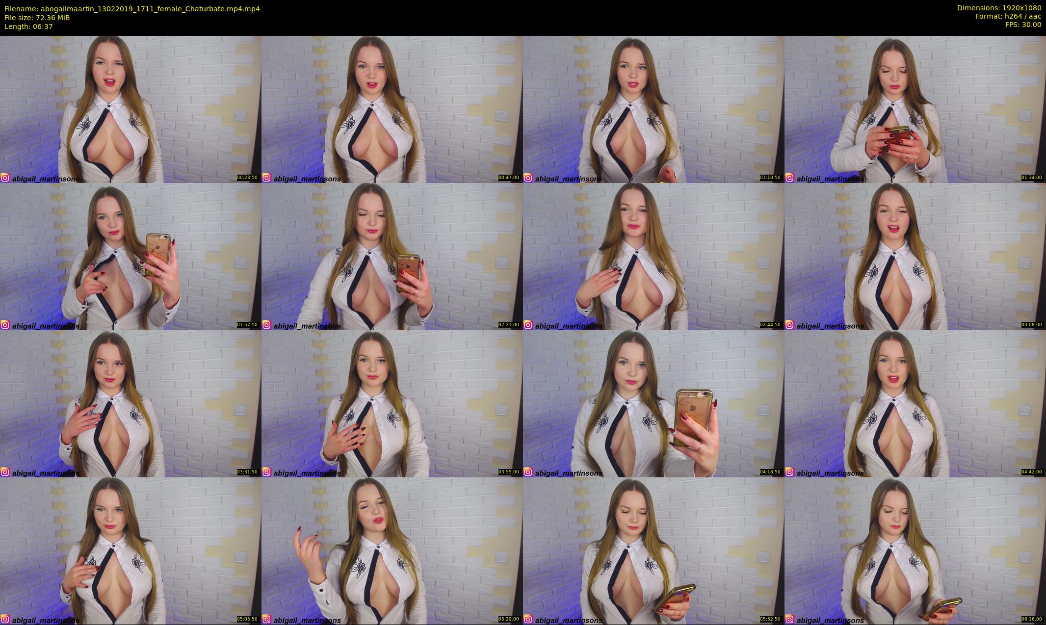 abogailmaartin — 7 minute Chaturbate female cam show recording, 1080p, Feb 13, 2019