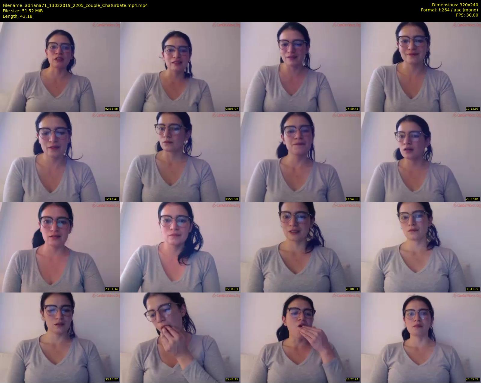 adriana71 — 44 minute Chaturbate couple cam show recording, SD, Feb 13, 2019
