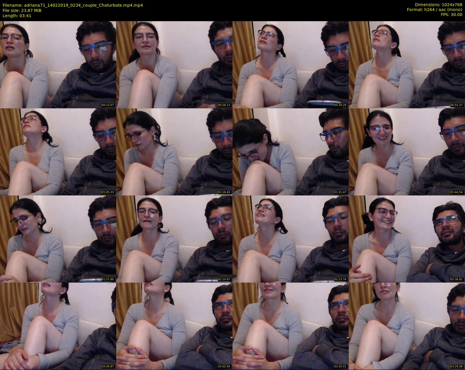 adriana71 — 4 minute Chaturbate couple cam show recording, 720p, Feb 14, 2019