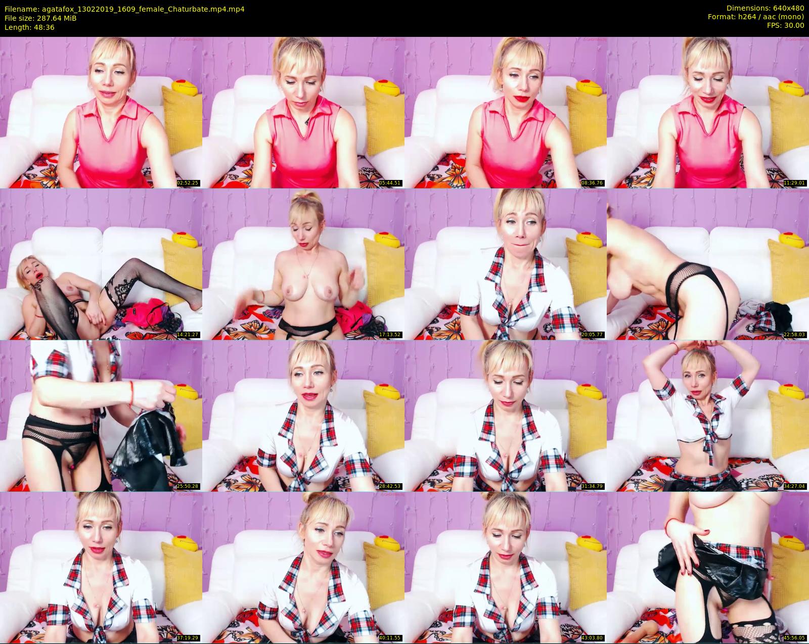agatafox — 49 minute Chaturbate female cam show recording, 480p, Feb 13, 2019