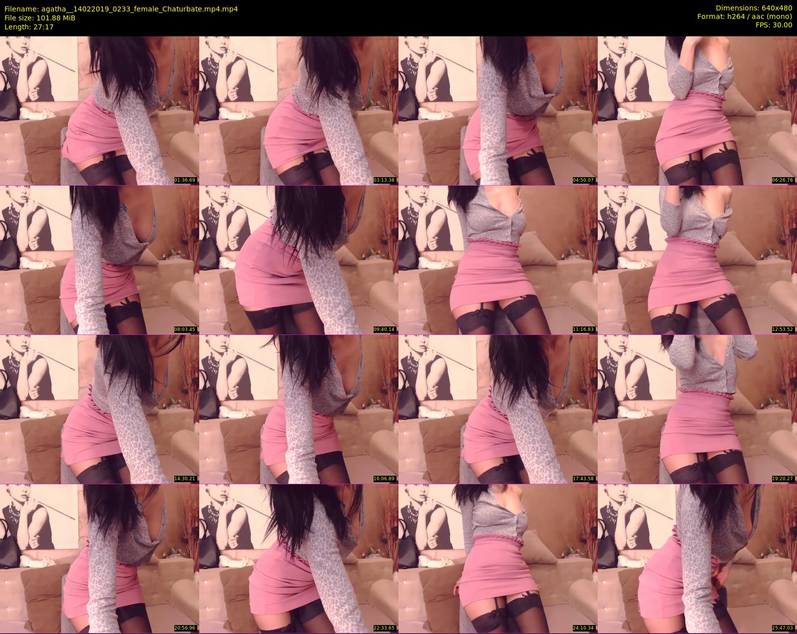 agatha_ — 28 minute Chaturbate female cam show recording, 480p, Feb 14, 2019