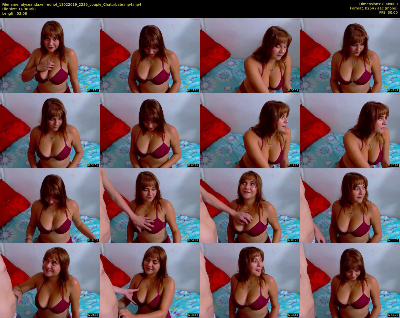 alyceandaxellredhot — 4 minute Chaturbate couple cam show recording, 480p, Feb 13, 2019