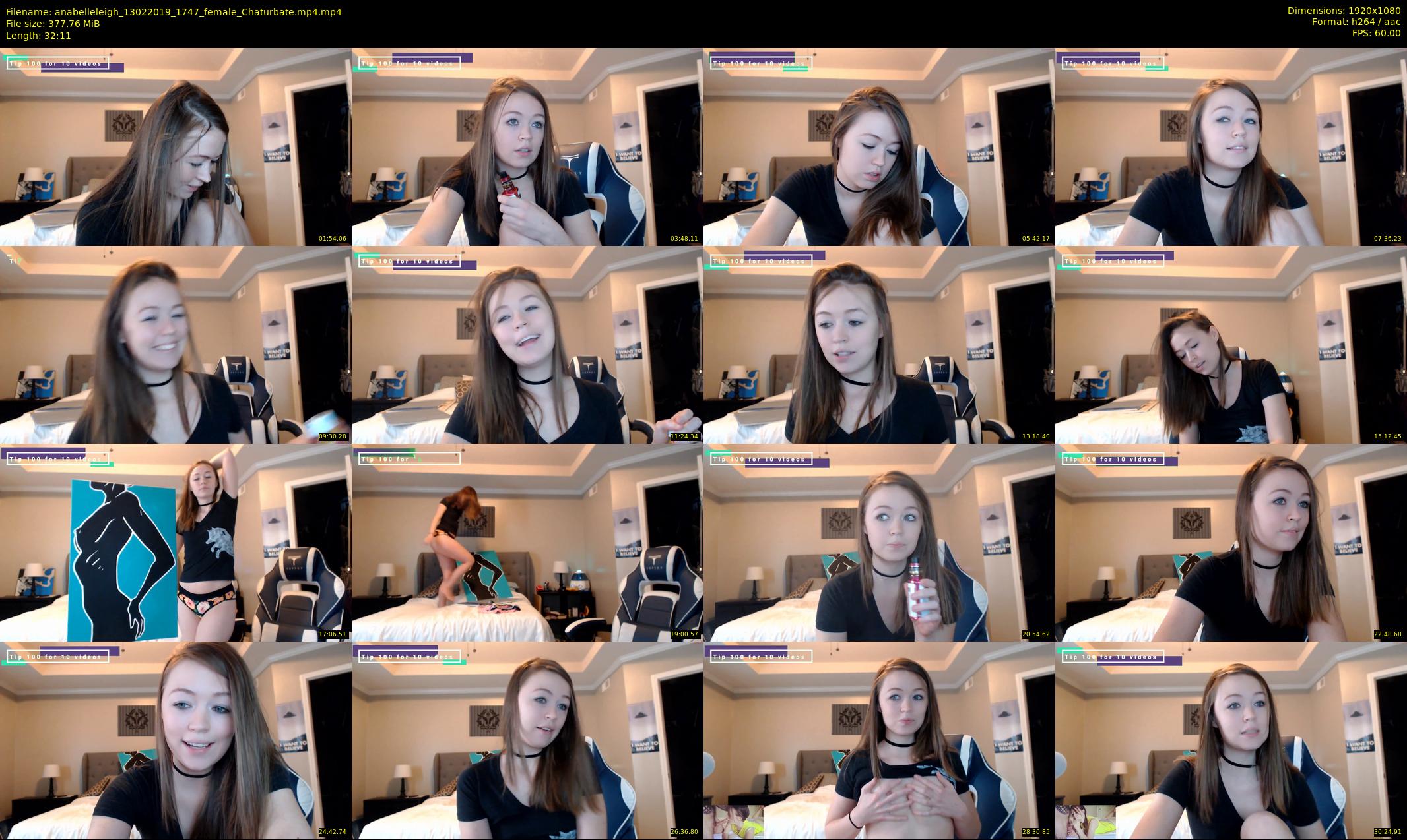 anabelleleigh — 33 minute Chaturbate female cam show recording, 1080p, Feb 13, 2019
