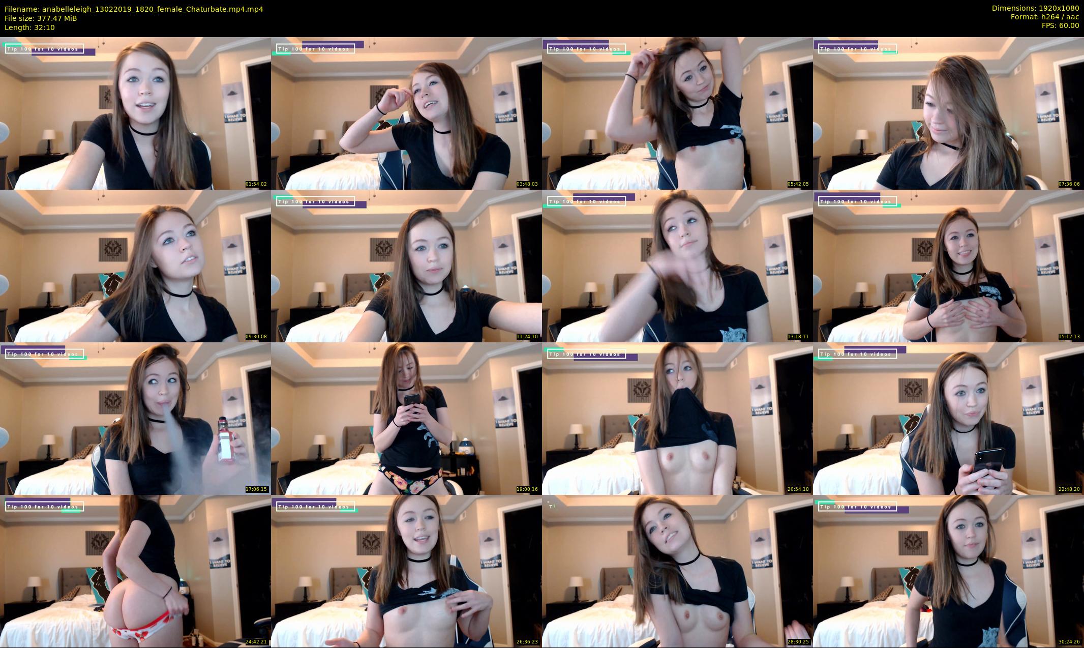 anabelleleigh — 33 minute Chaturbate female cam show recording, 1080p, Feb 13, 2019
