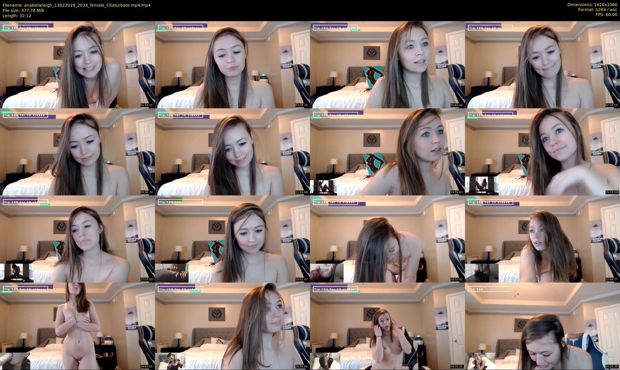 anabelleleigh — 33 minute Chaturbate female cam show recording, 1080p, Feb 13, 2019