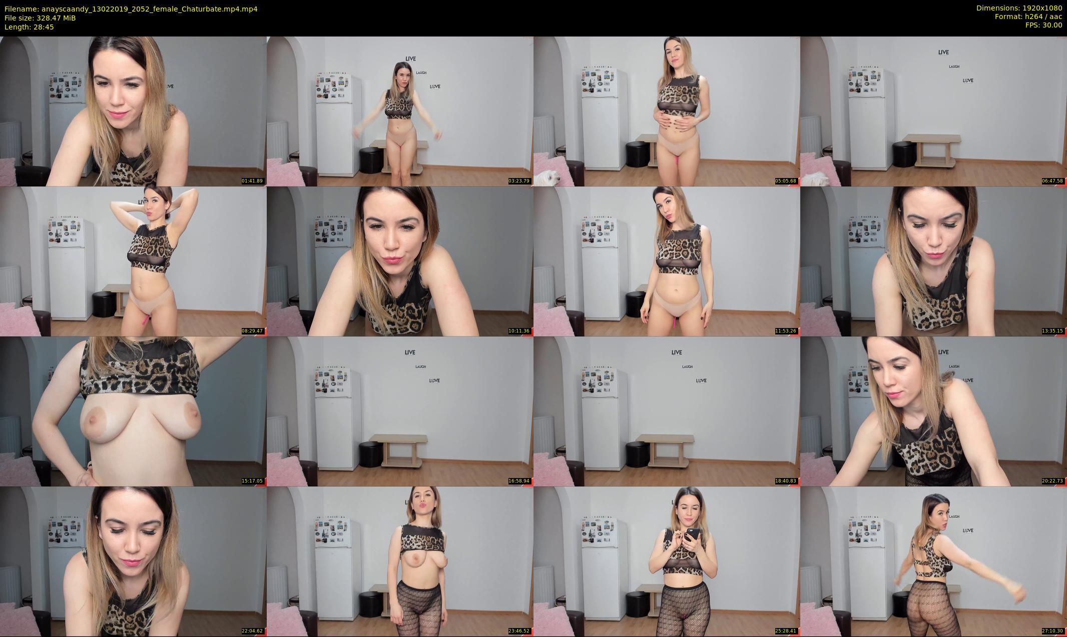 anayscaandy — 29 minute Chaturbate female cam show recording, 1080p, Feb 13, 2019