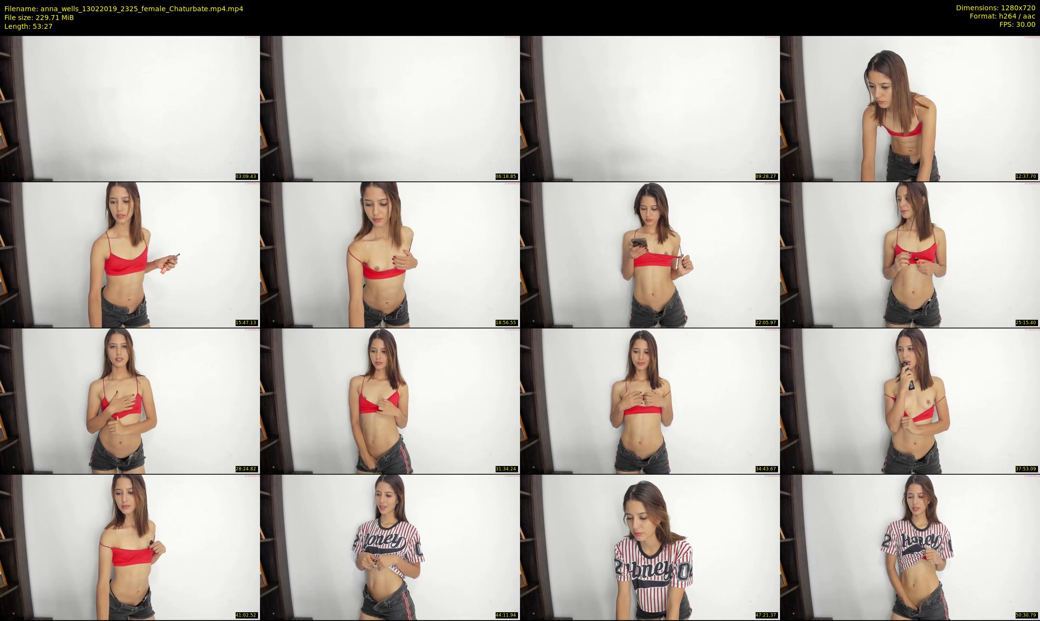 anna_wells — 54 minute Chaturbate female cam show recording, 720p, Feb 13, 2019