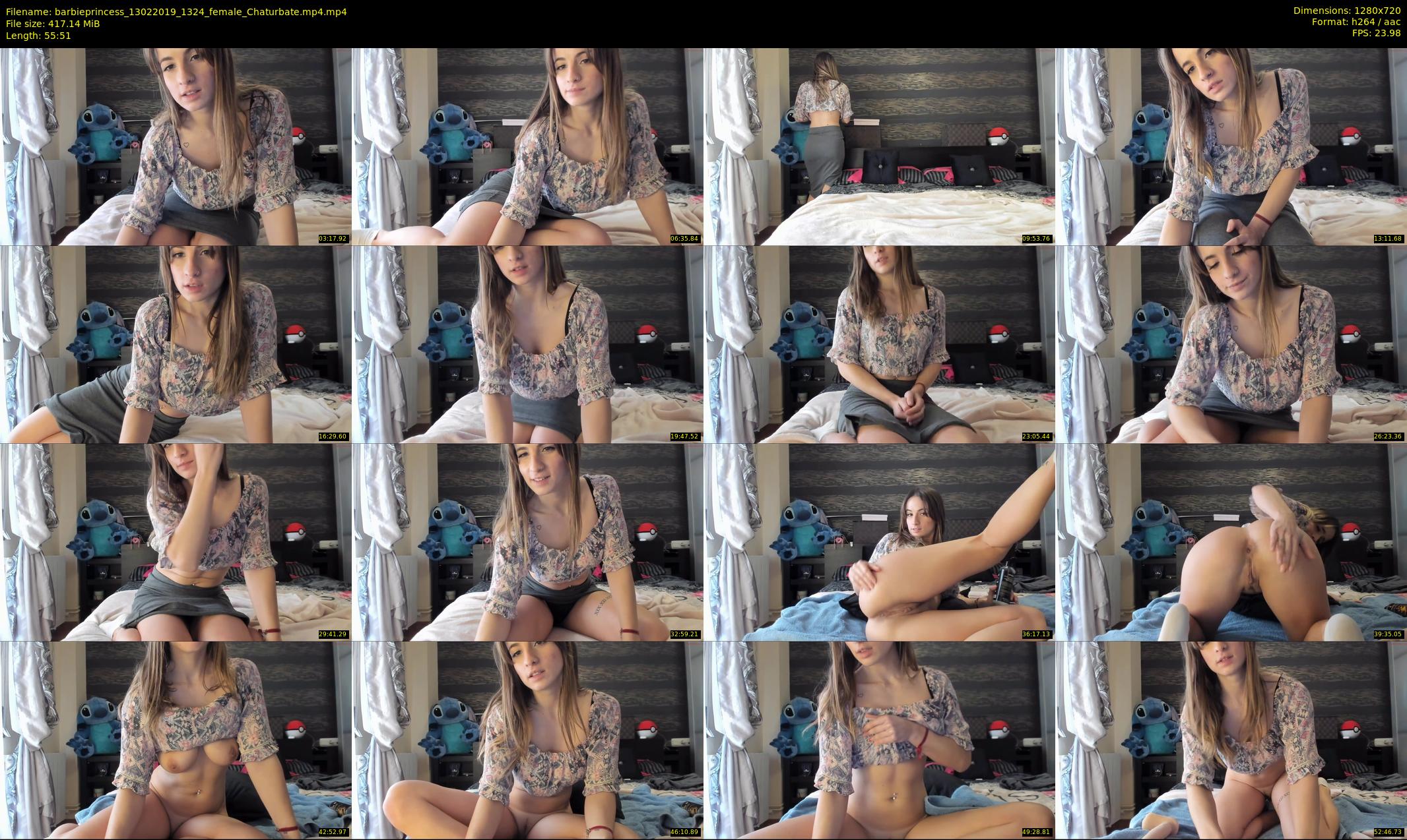 barbieprincess — 56 minute Chaturbate female cam show recording, 720p, Feb 13, 2019
