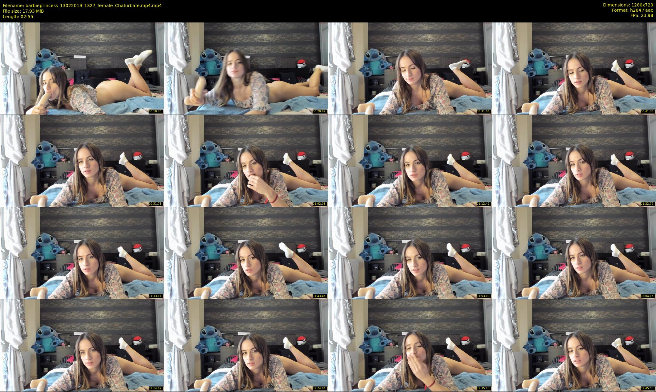 barbieprincess — 3 minute Chaturbate female cam show recording, 720p, Feb 13, 2019