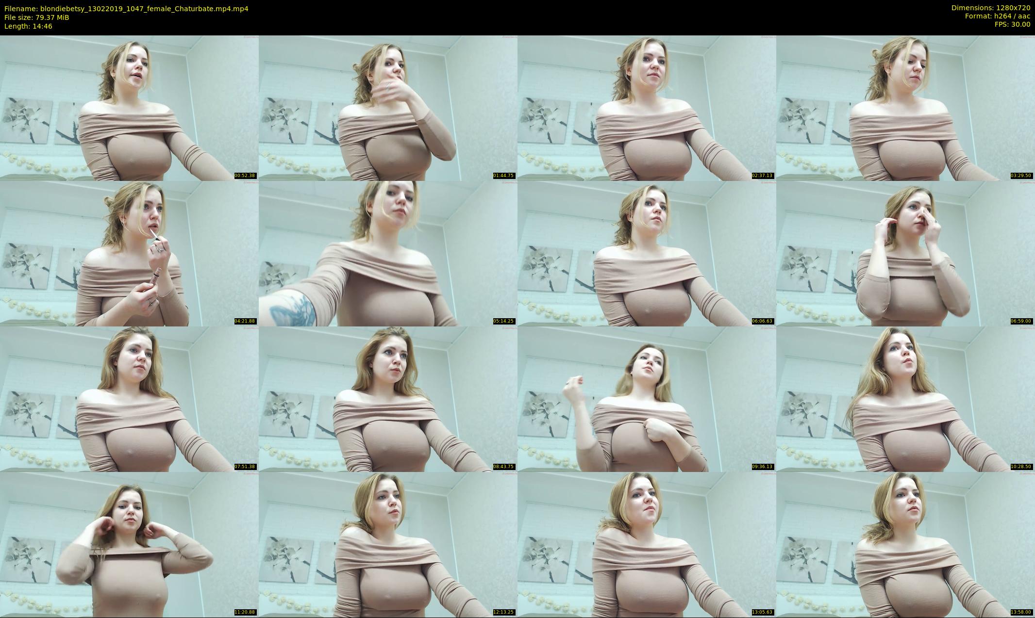 blondiebetsy — 15 minute Chaturbate female cam show recording, 720p, Feb 13, 2019
