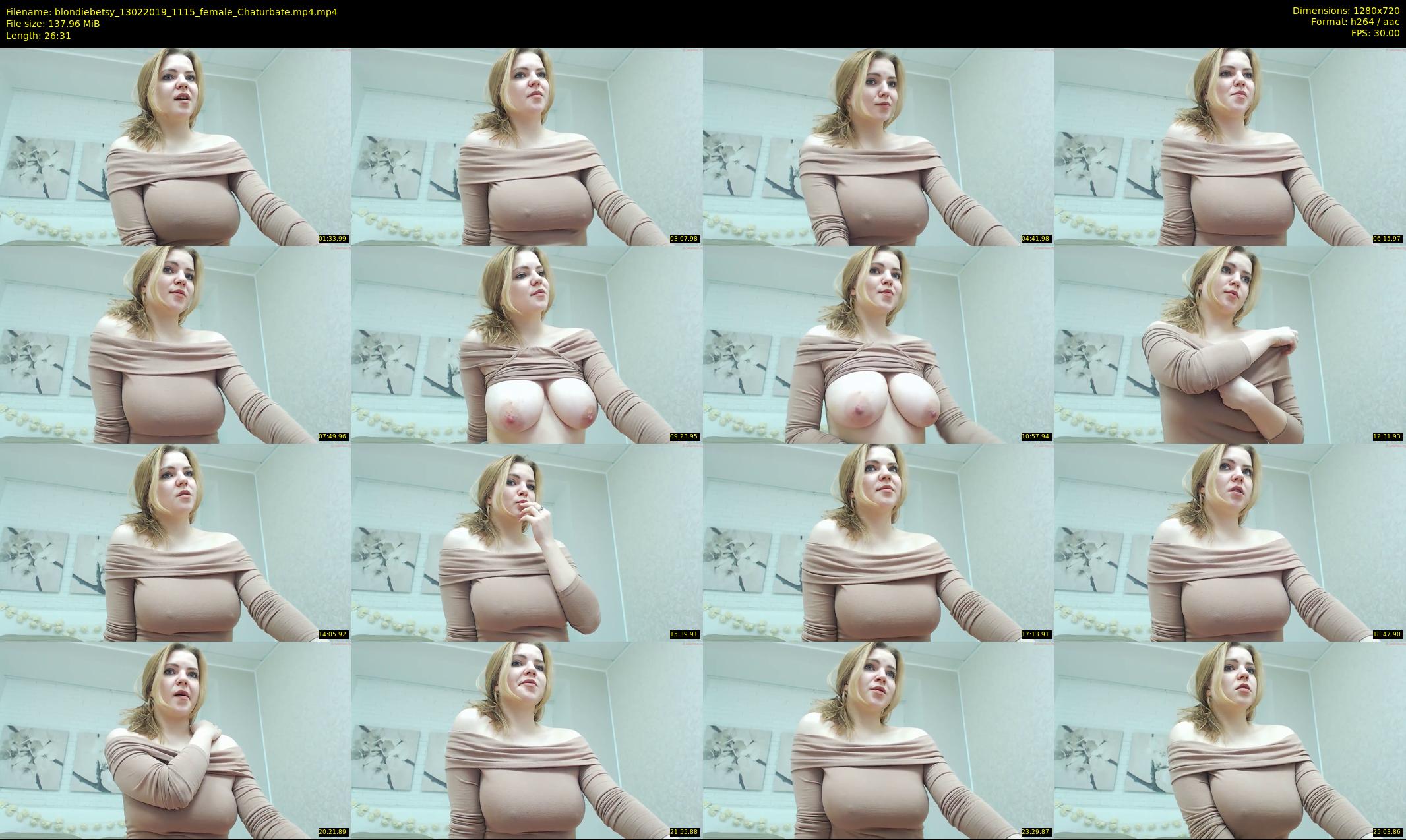 blondiebetsy — 27 minute Chaturbate female cam show recording, 720p, Feb 13, 2019