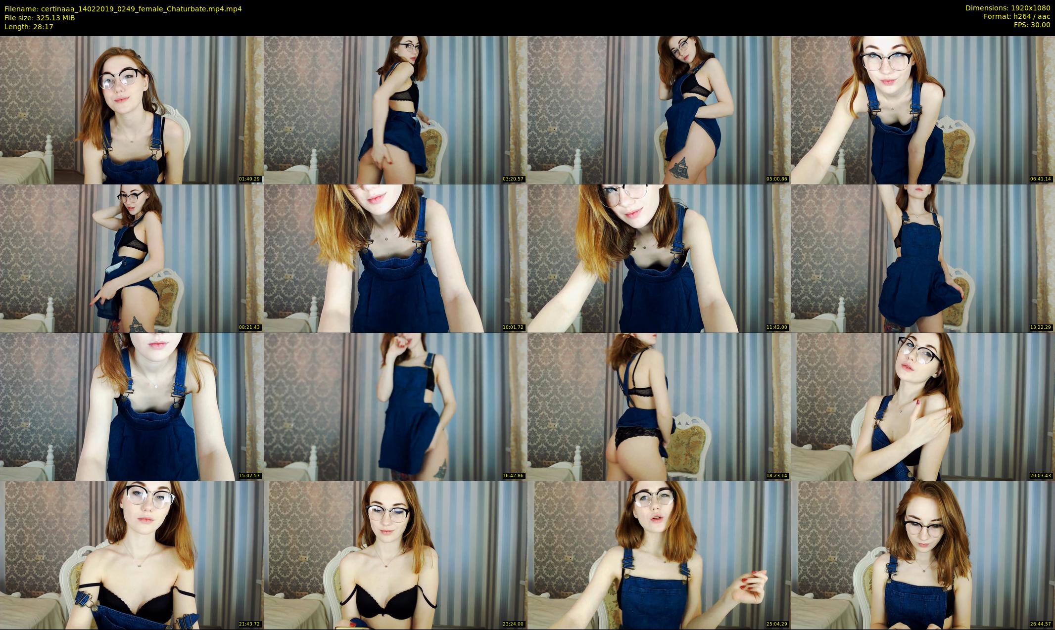 certinaaa — 29 minute Chaturbate female cam show recording, 1080p, Feb 14, 2019