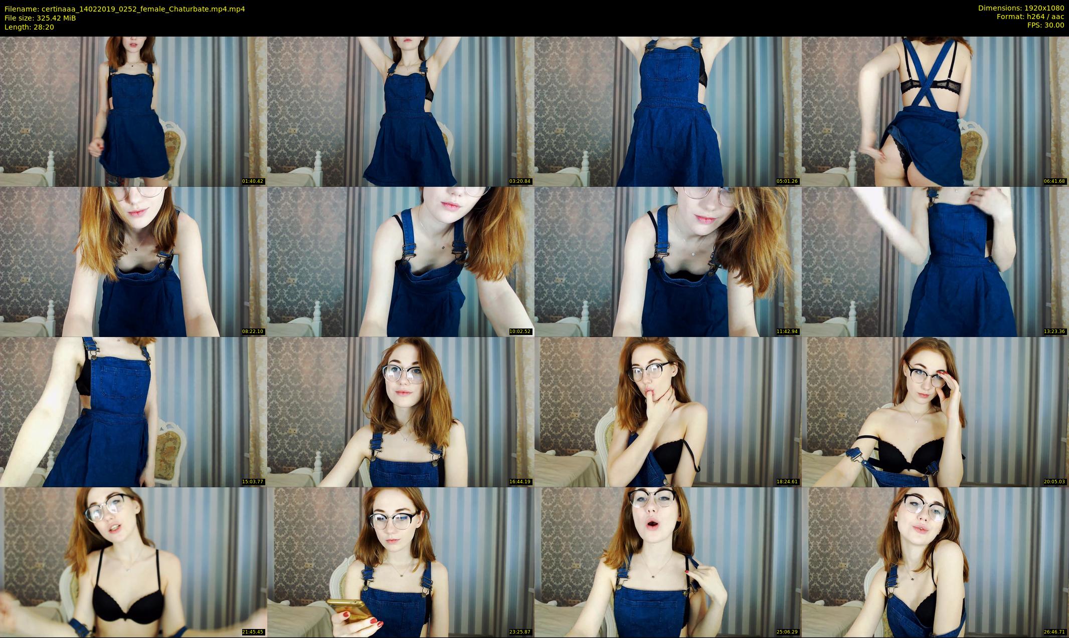 certinaaa — 29 minute Chaturbate female cam show recording, 1080p, Feb 14, 2019