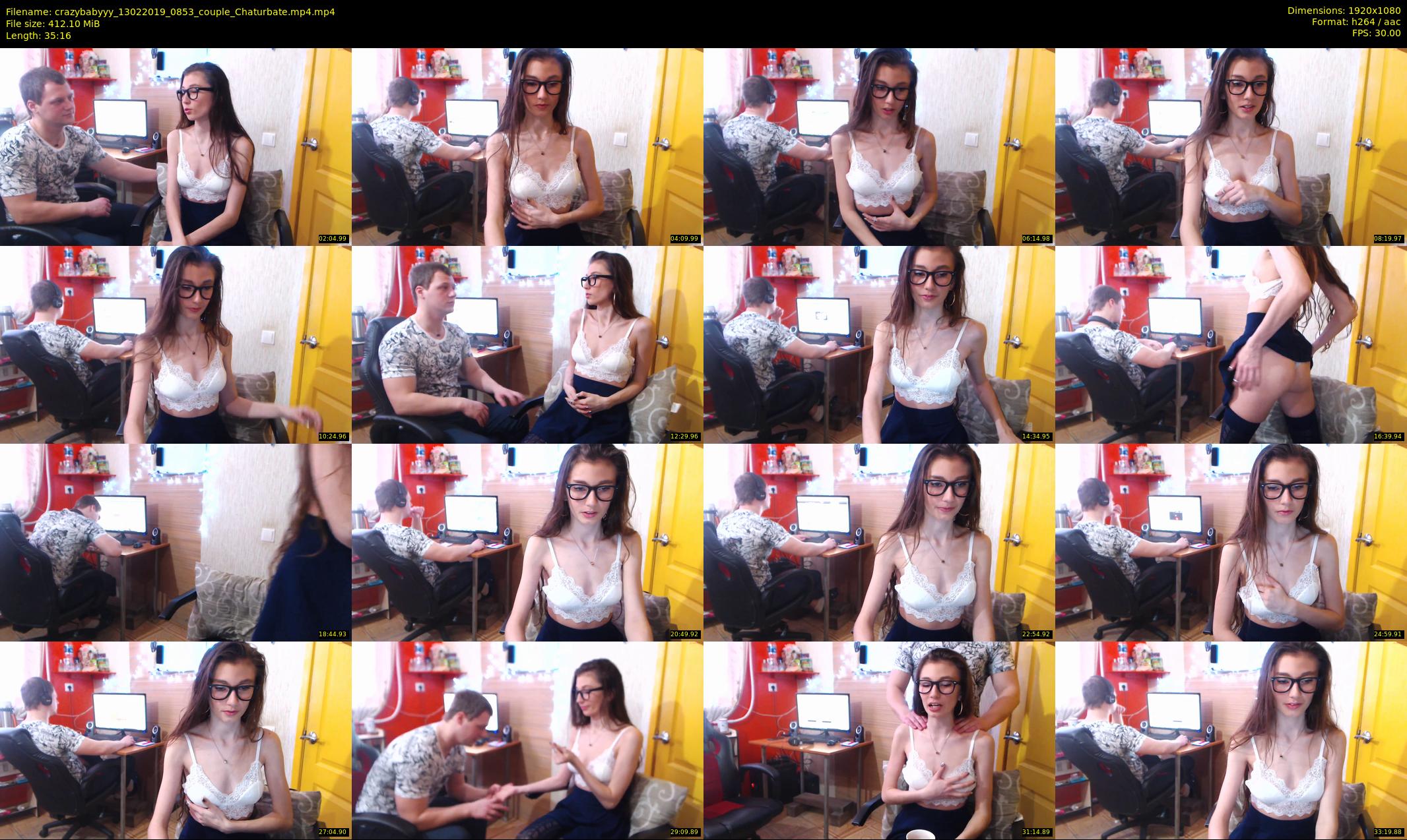 crazybabyyy — 36 minute Chaturbate couple cam show recording, 1080p, Feb 13, 2019