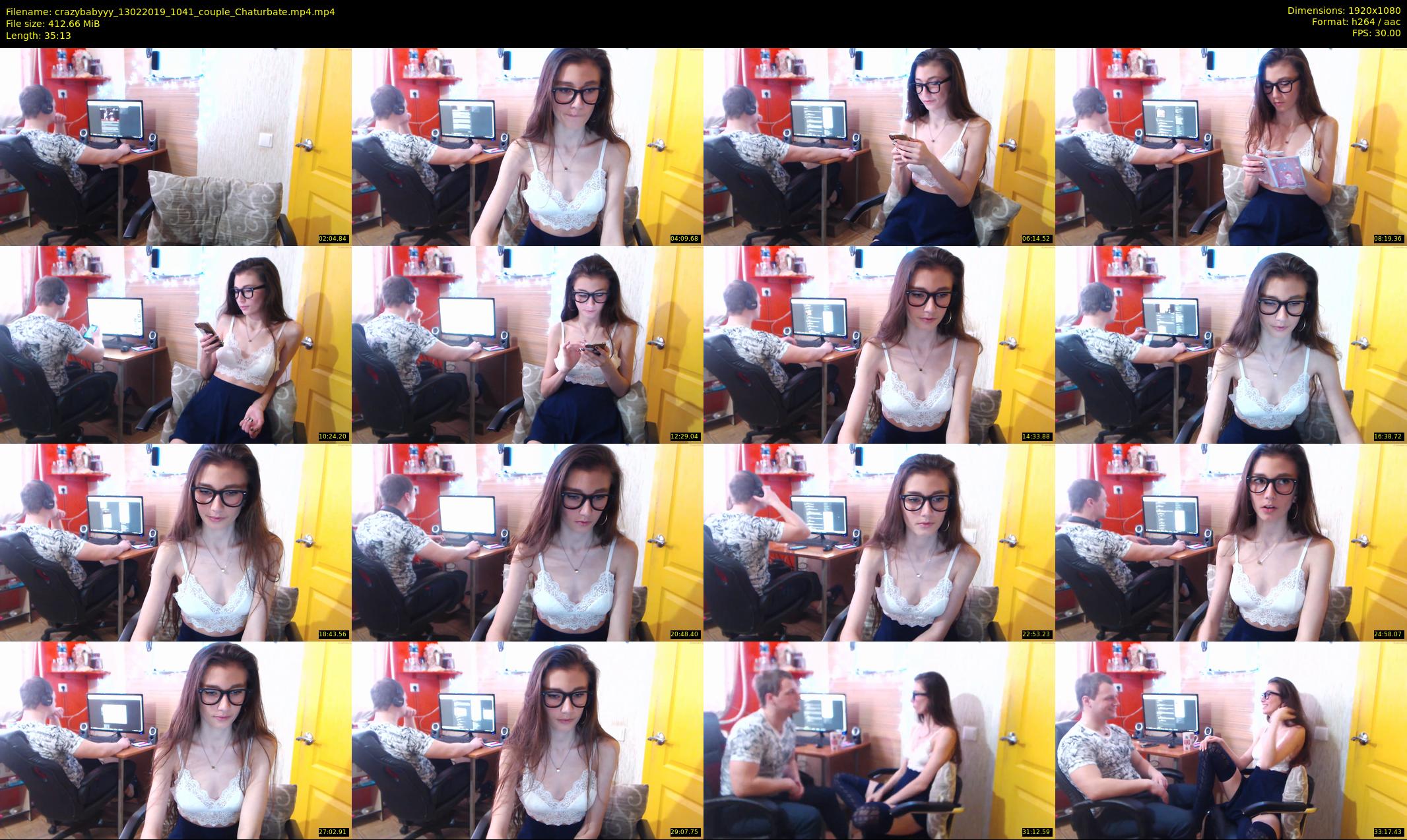 crazybabyyy — 36 minute Chaturbate couple cam show recording, 1080p, Feb 13, 2019