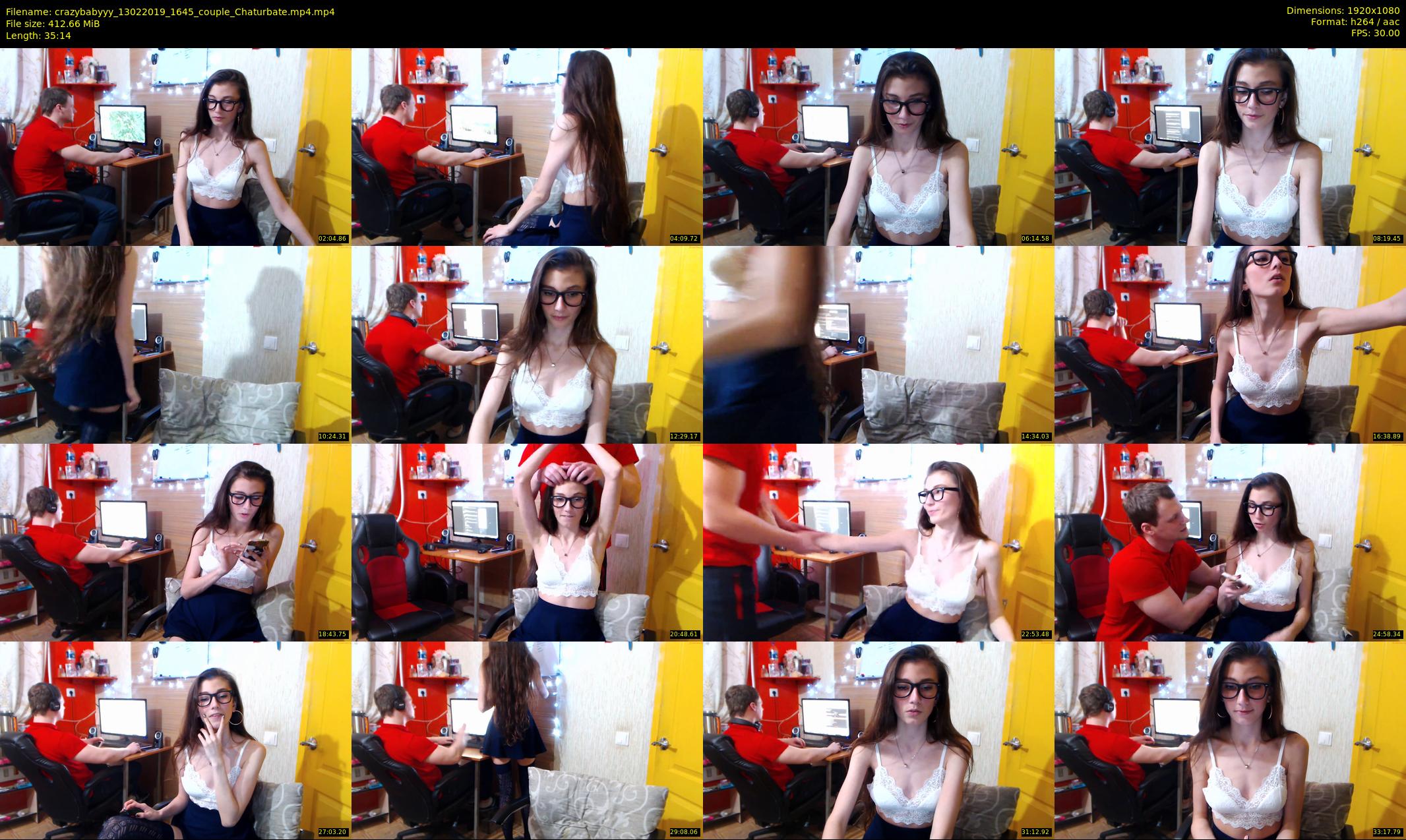 crazybabyyy — 36 minute Chaturbate couple cam show recording, 1080p, Feb 13, 2019