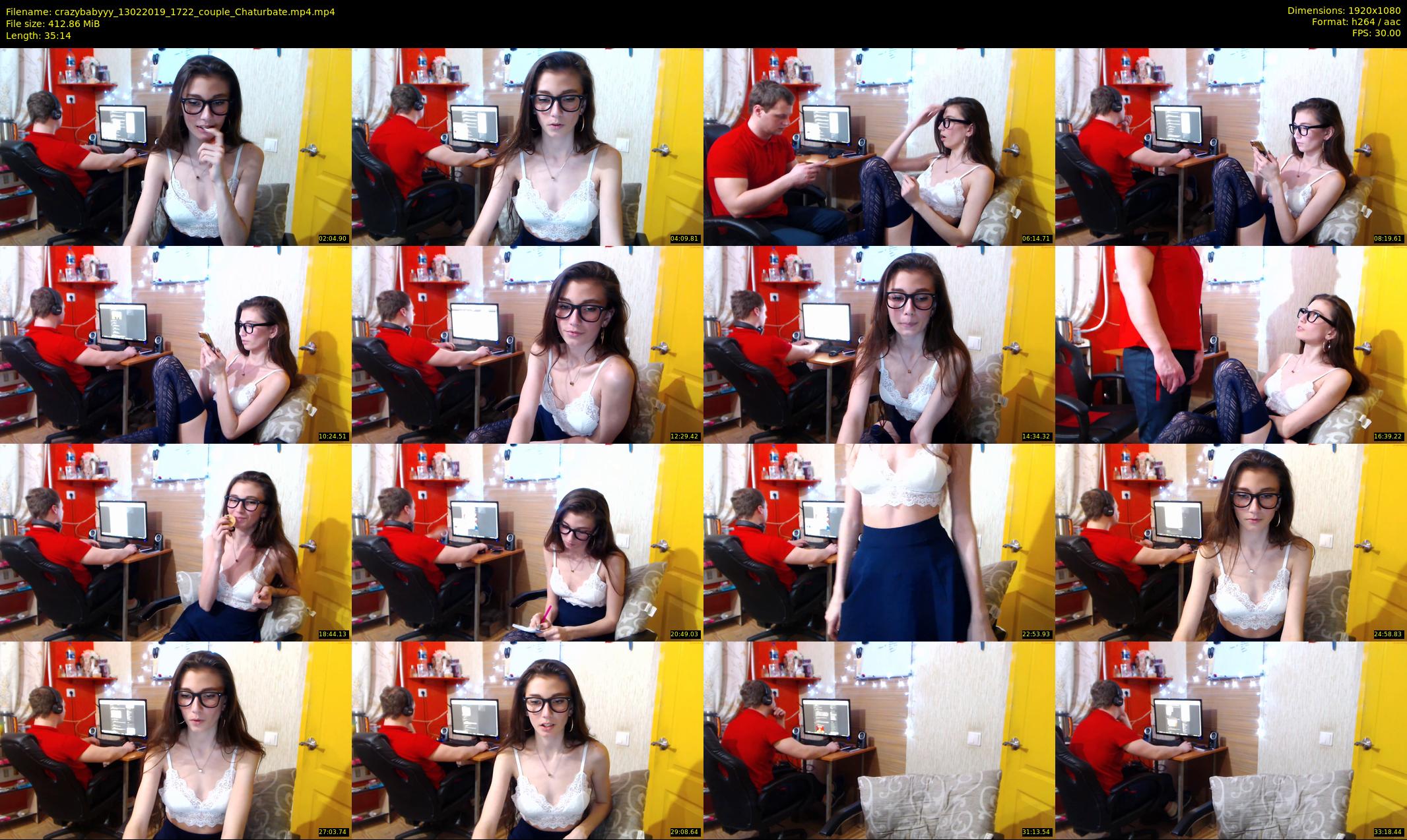 crazybabyyy — 36 minute Chaturbate couple cam show recording, 1080p, Feb 13, 2019