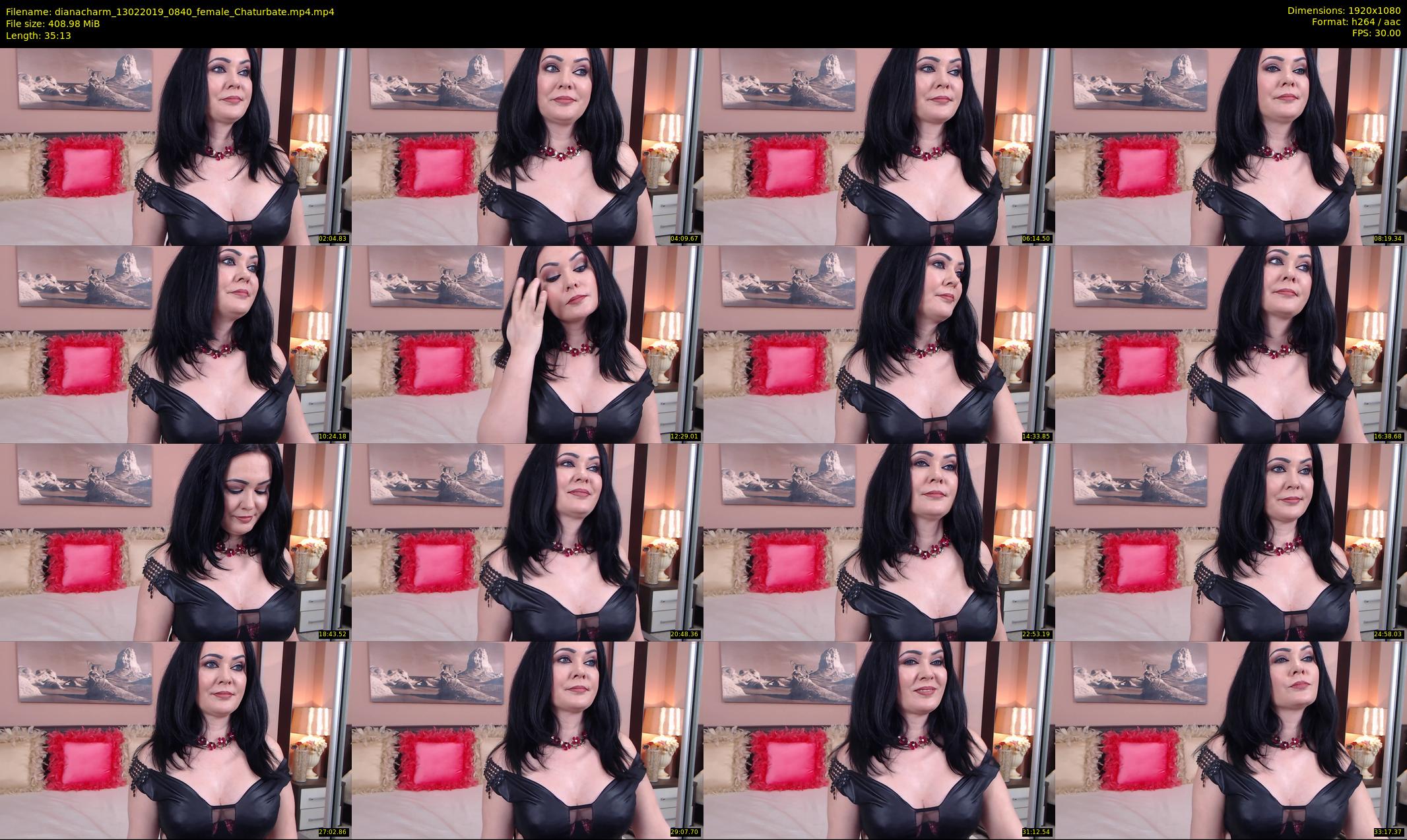 dianacharm — 36 minute Chaturbate female cam show recording, 1080p, Feb 13, 2019
