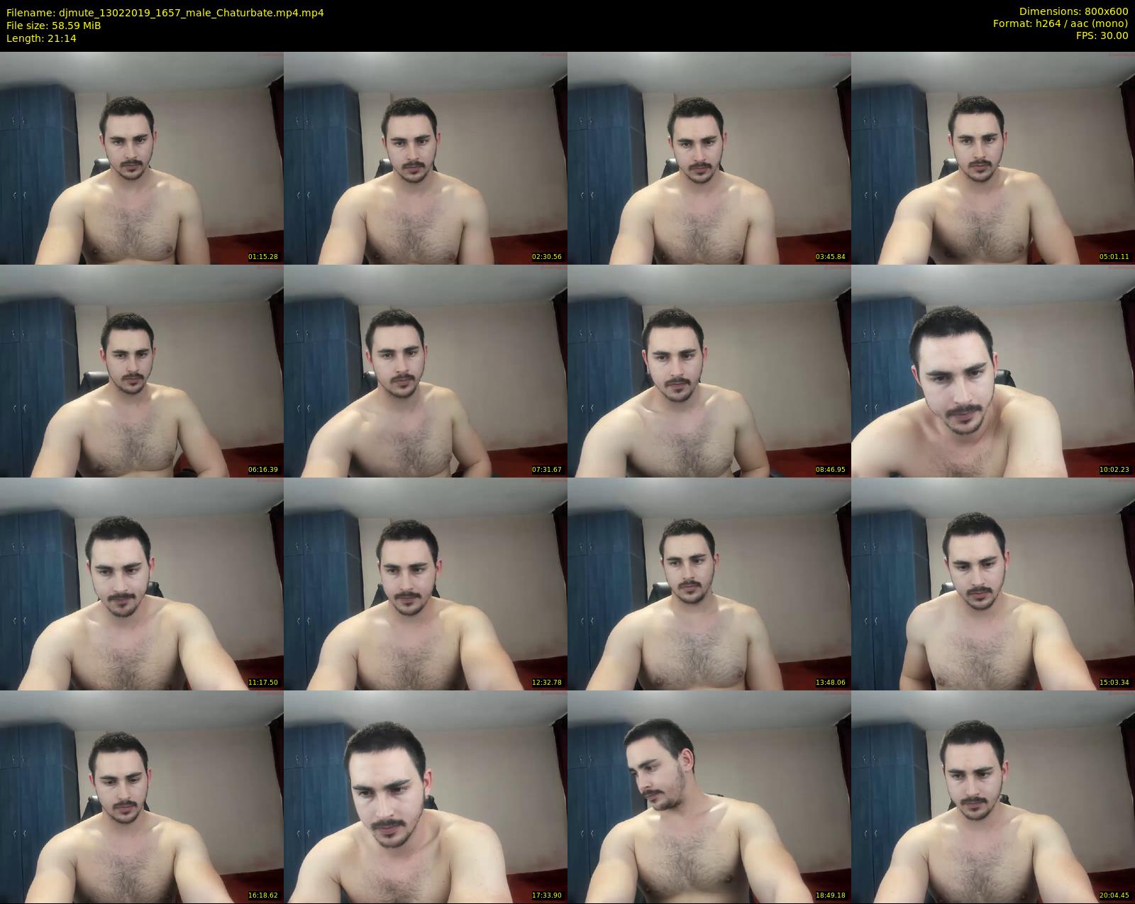 djmute — 22 minute Chaturbate male cam show recording, 480p, Feb 13, 2019