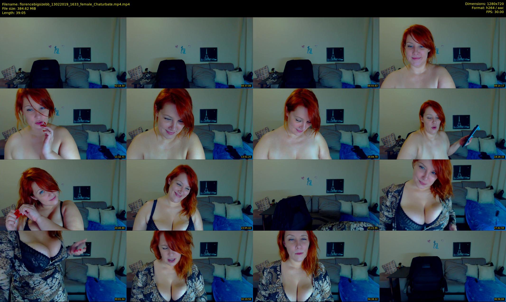 florencebigsizebb — 40 minute Chaturbate female cam show recording, 720p, Feb 13, 2019