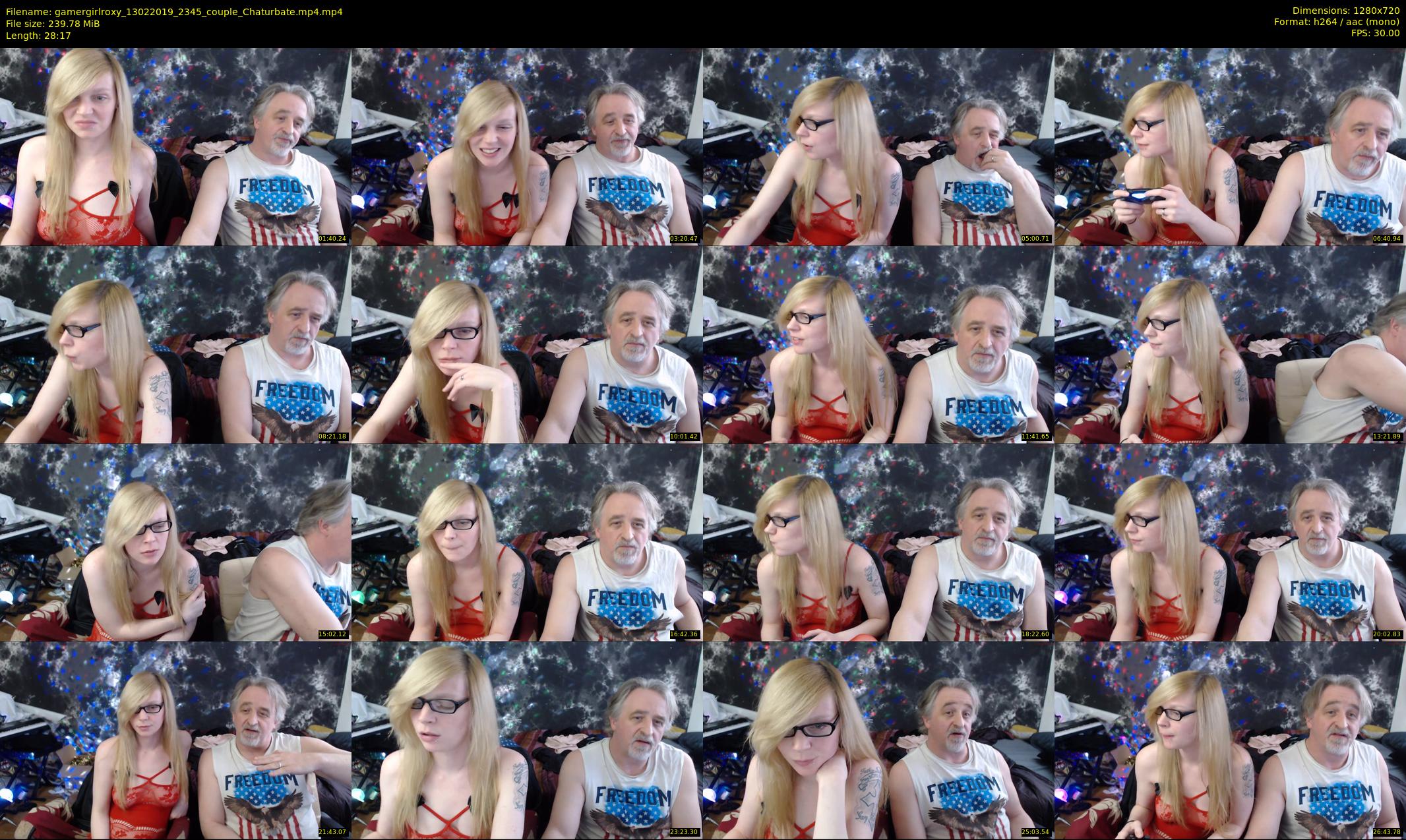 gamergirlroxy — 29 minute Chaturbate couple cam show recording, 720p, Feb 13, 2019