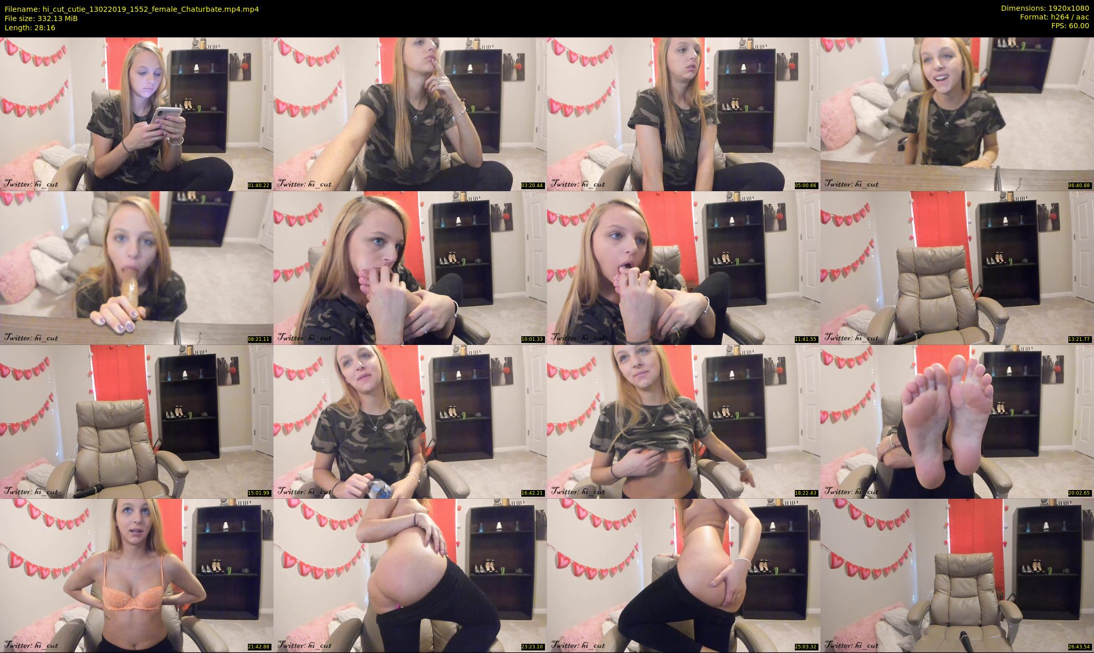 hi_cut_cutie — 29 minute Chaturbate female cam show recording, 1080p, Feb 13, 2019