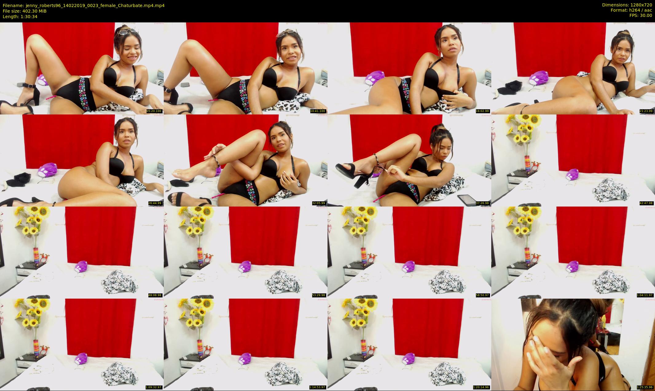 jenny_roberts96 — 91 minute Chaturbate female cam show recording, 720p, Feb 14, 2019