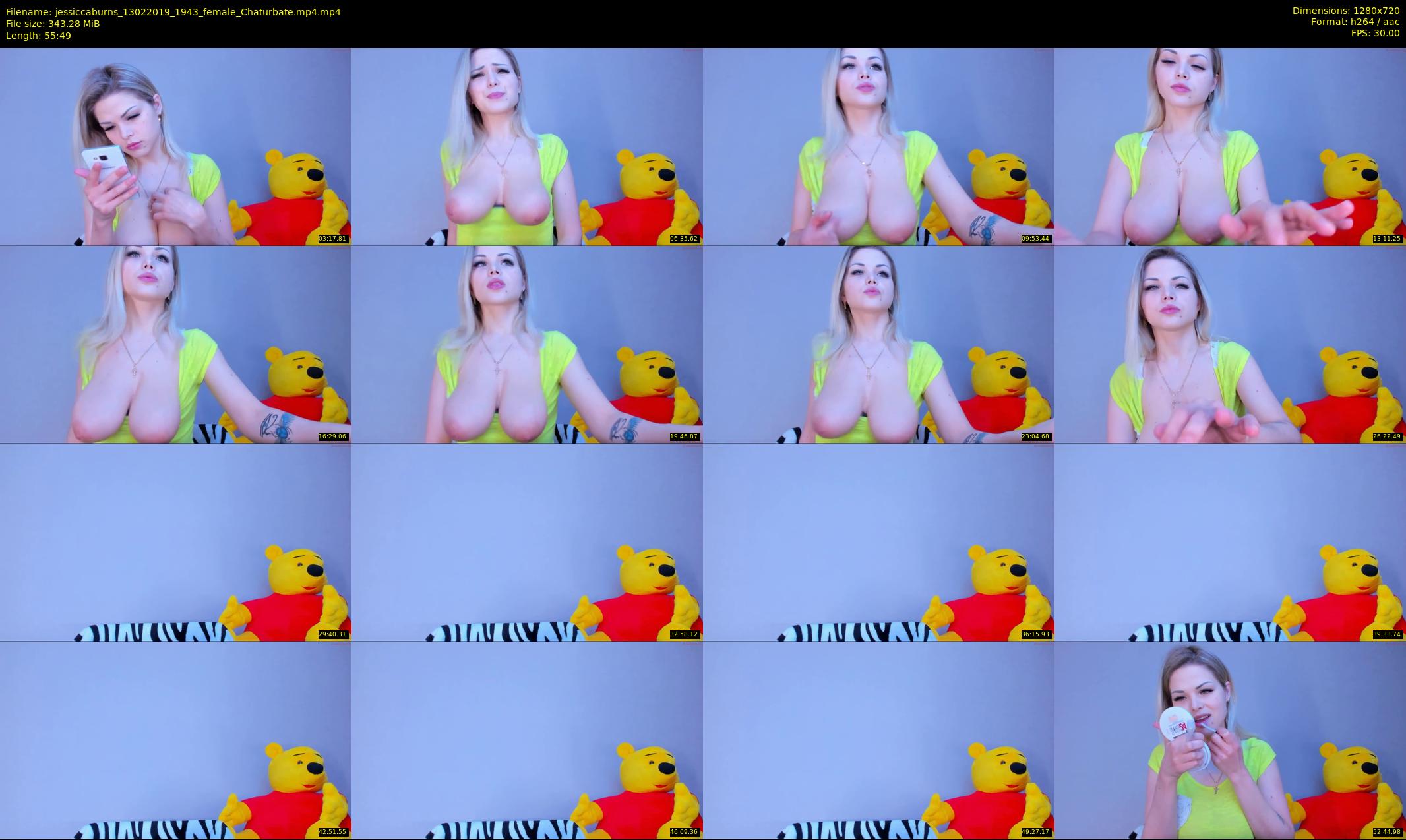 jessiccaburns — 56 minute Chaturbate female cam show recording, 720p, Feb 13, 2019