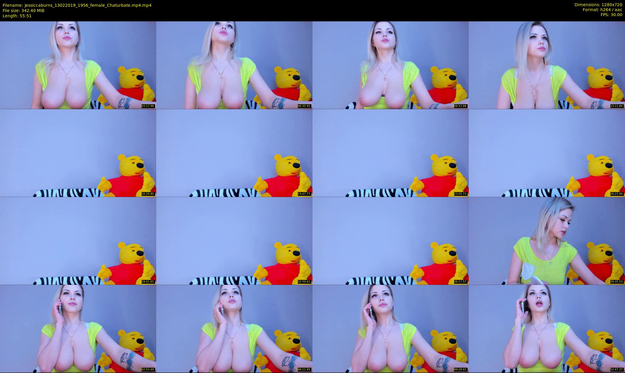 jessiccaburns — 56 minute Chaturbate female cam show recording, 720p, Feb 13, 2019
