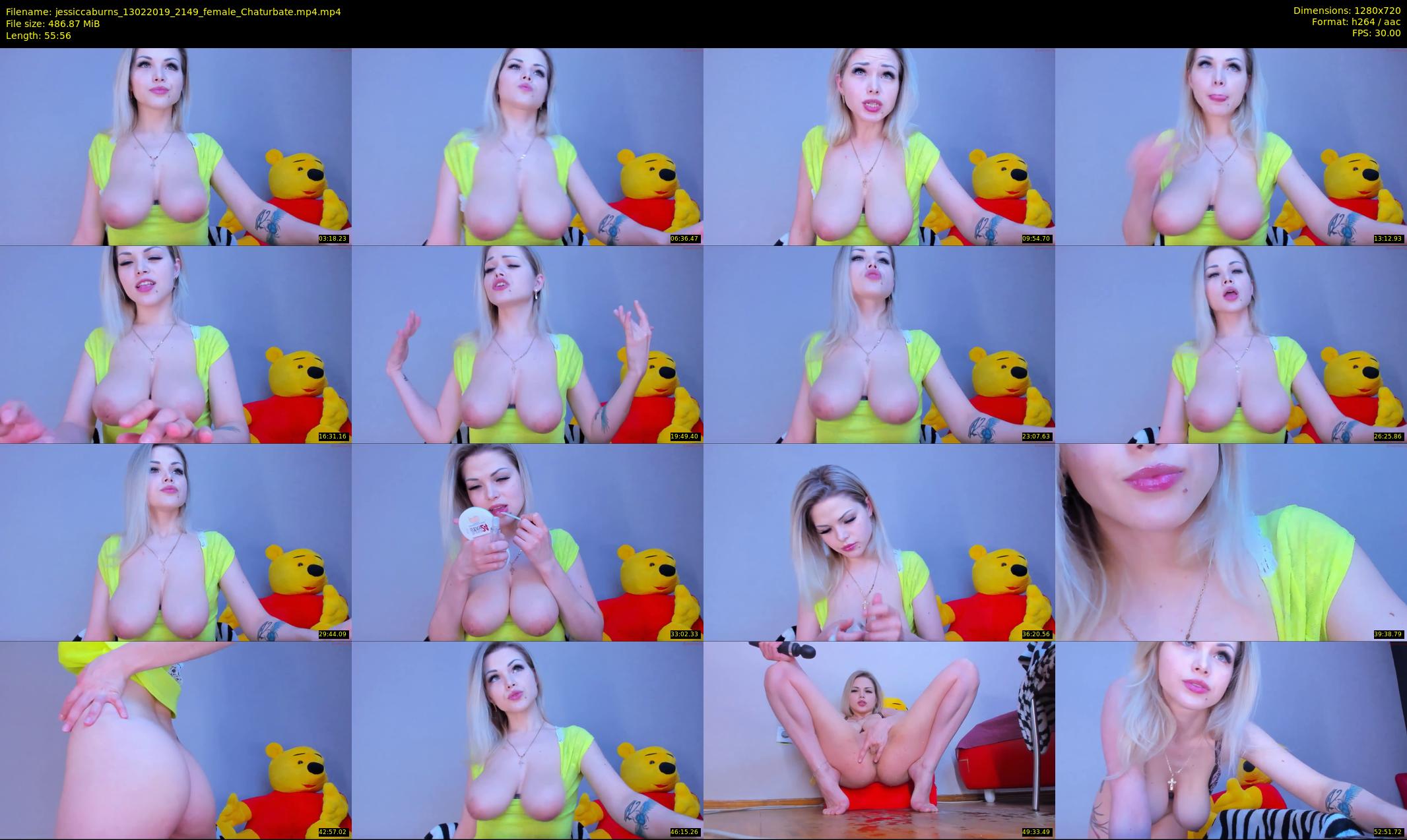 jessiccaburns — 56 minute Chaturbate female cam show recording, 720p, Feb 13, 2019