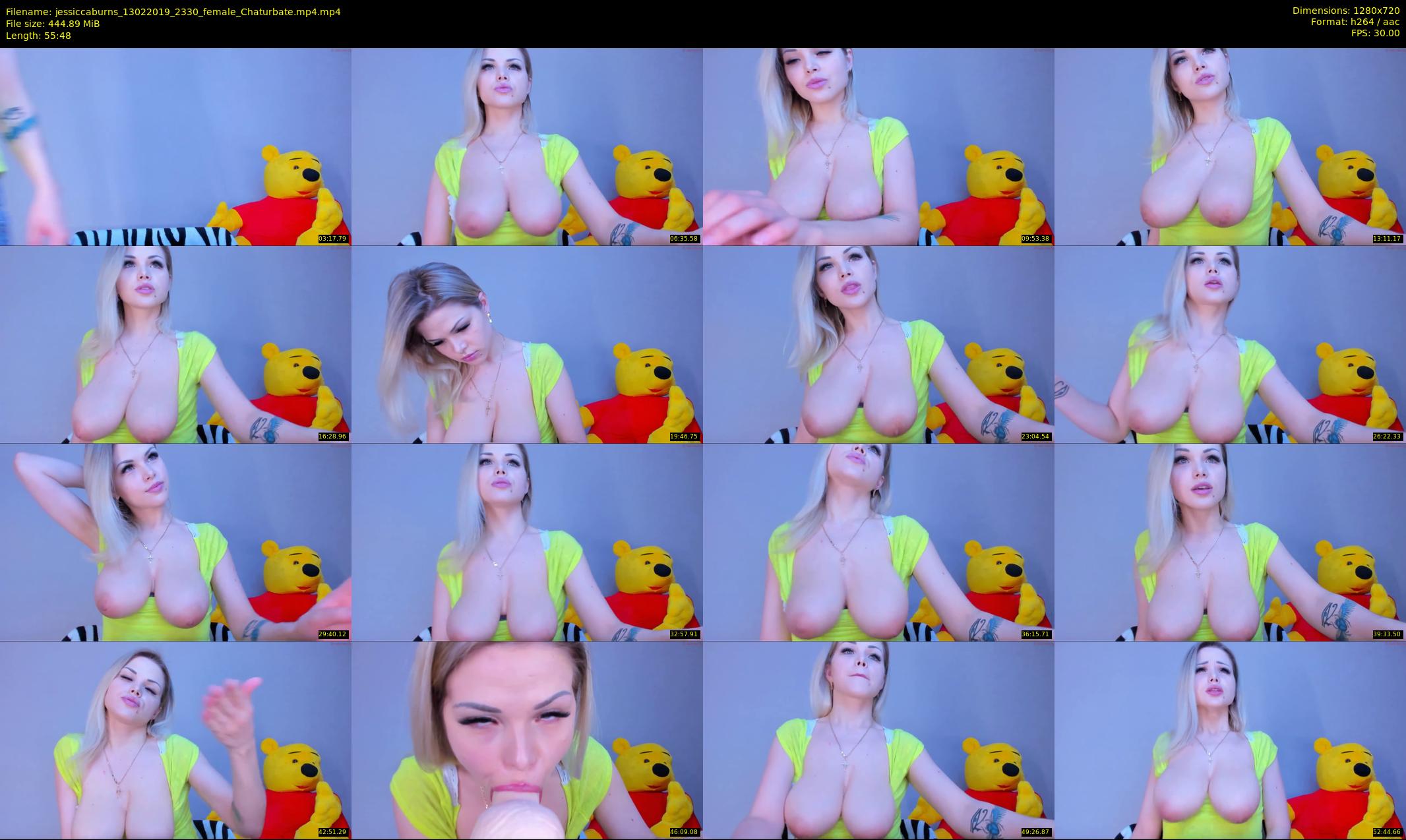 jessiccaburns — 56 minute Chaturbate female cam show recording, 720p, Feb 13, 2019