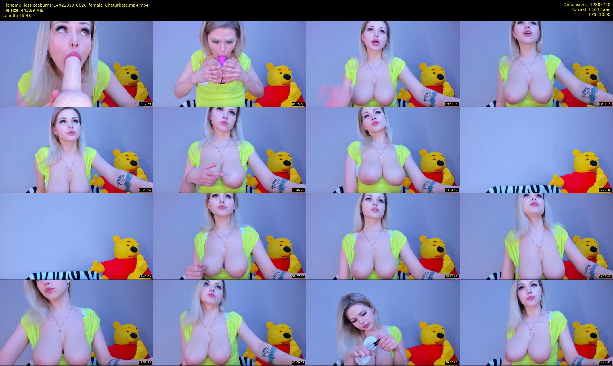 jessiccaburns — 56 minute Chaturbate female cam show recording, 720p, Feb 14, 2019