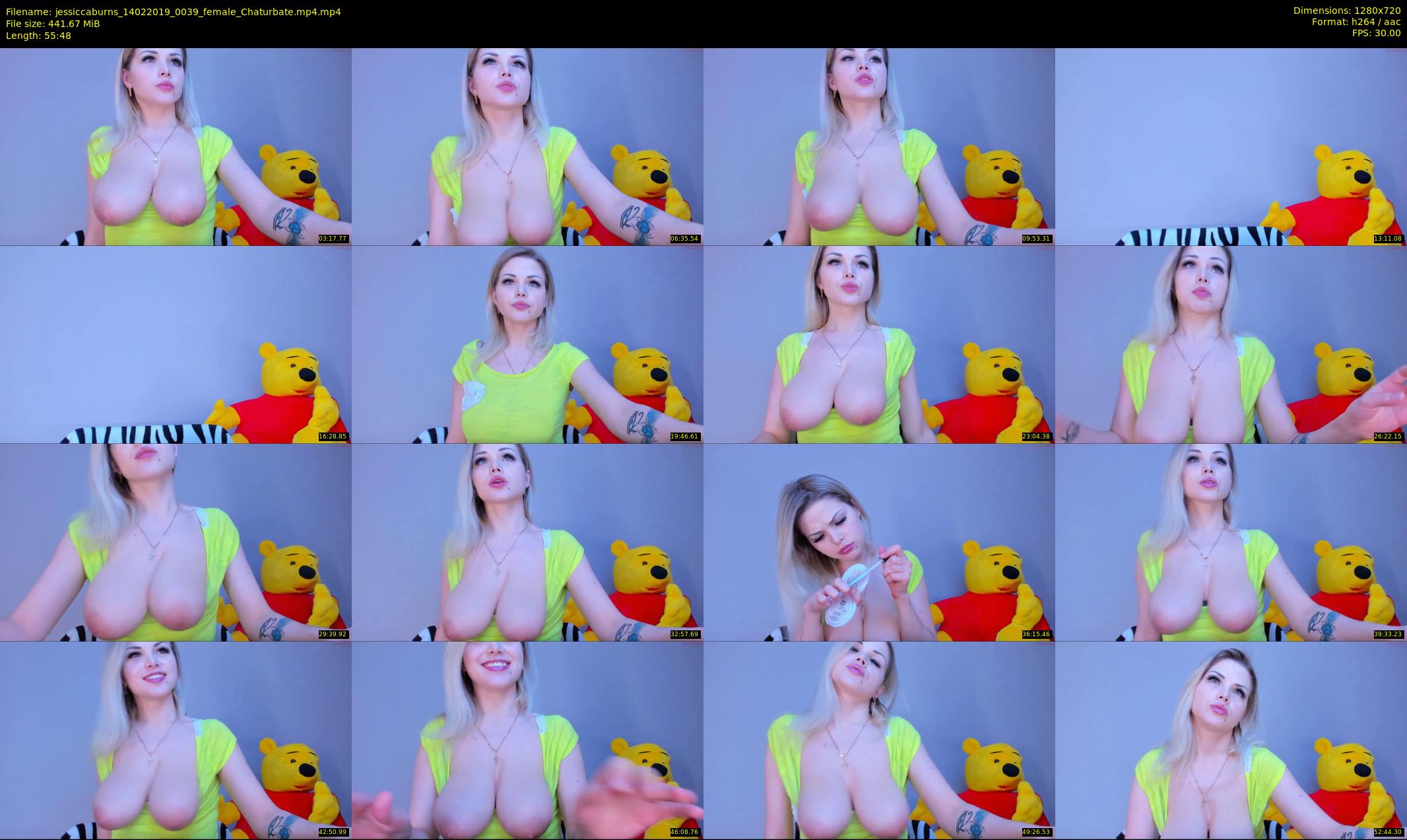 jessiccaburns — 56 minute Chaturbate female cam show recording, 720p, Feb 14, 2019