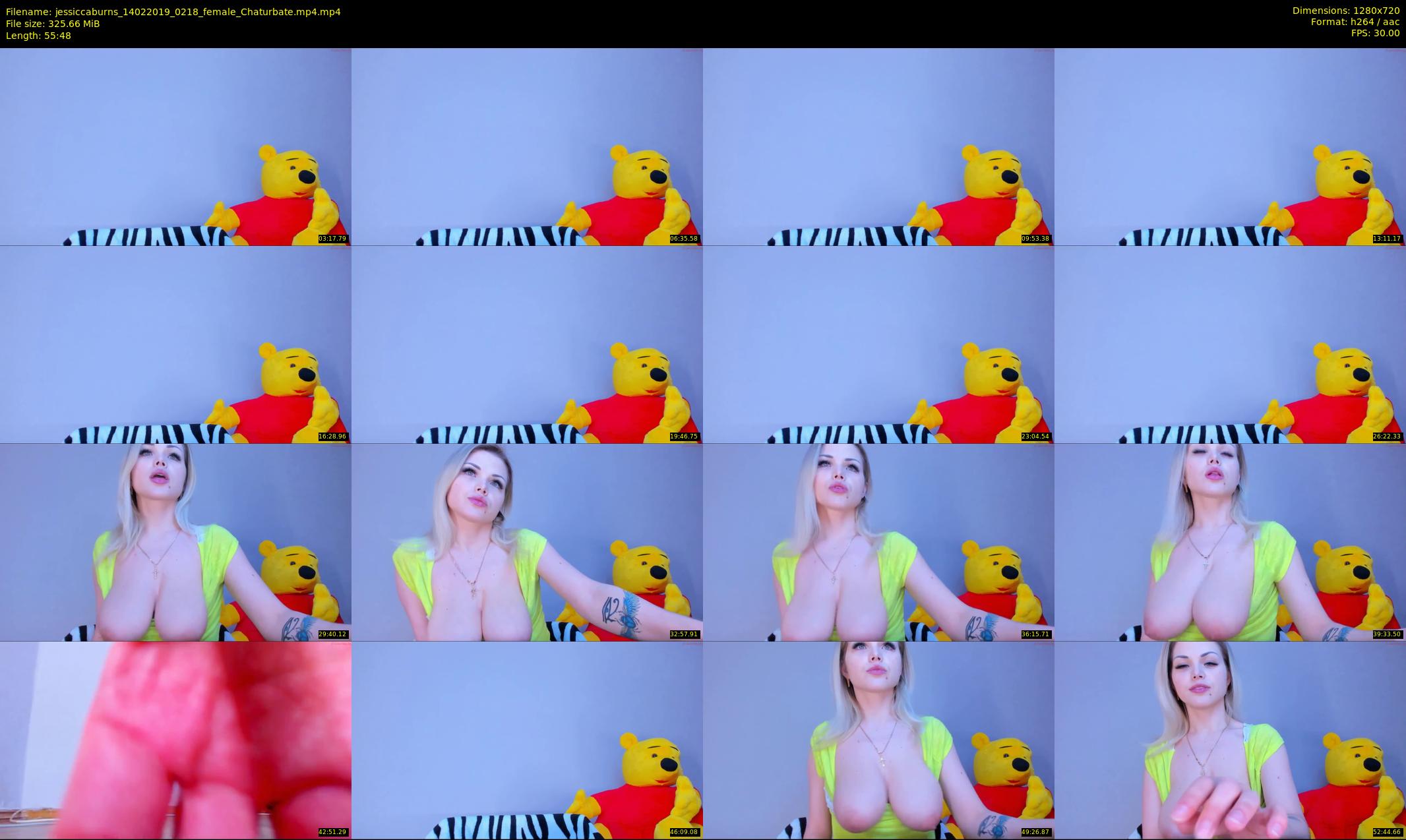 jessiccaburns — 56 minute Chaturbate female cam show recording, 720p, Feb 14, 2019