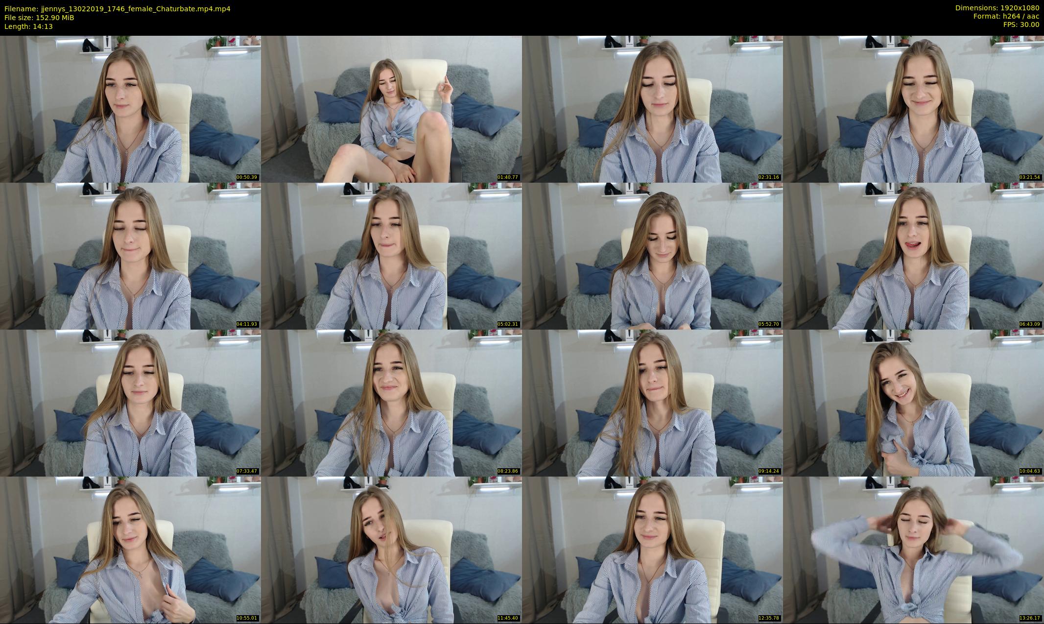 jjennys — 15 minute Chaturbate female cam show recording, 1080p, Feb 13, 2019