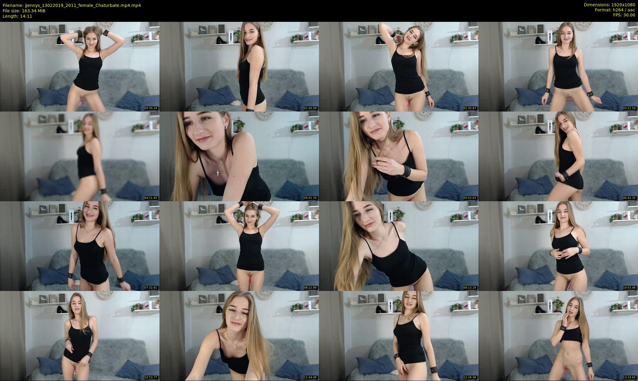 jjennys — 15 minute Chaturbate female cam show recording, 1080p, Feb 13, 2019