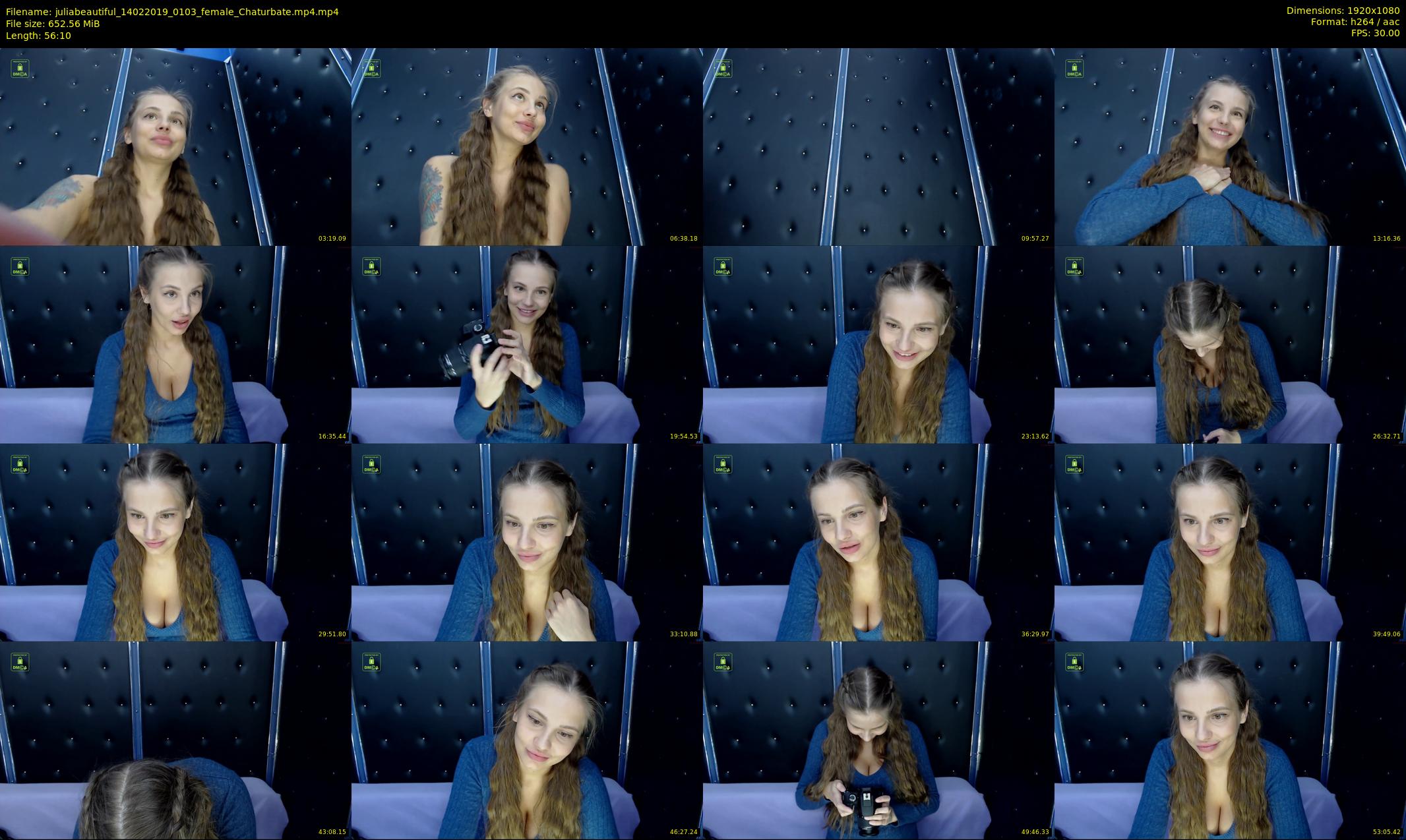 juliabeautiful — 57 minute Chaturbate female cam show recording, 1080p, Feb 14, 2019