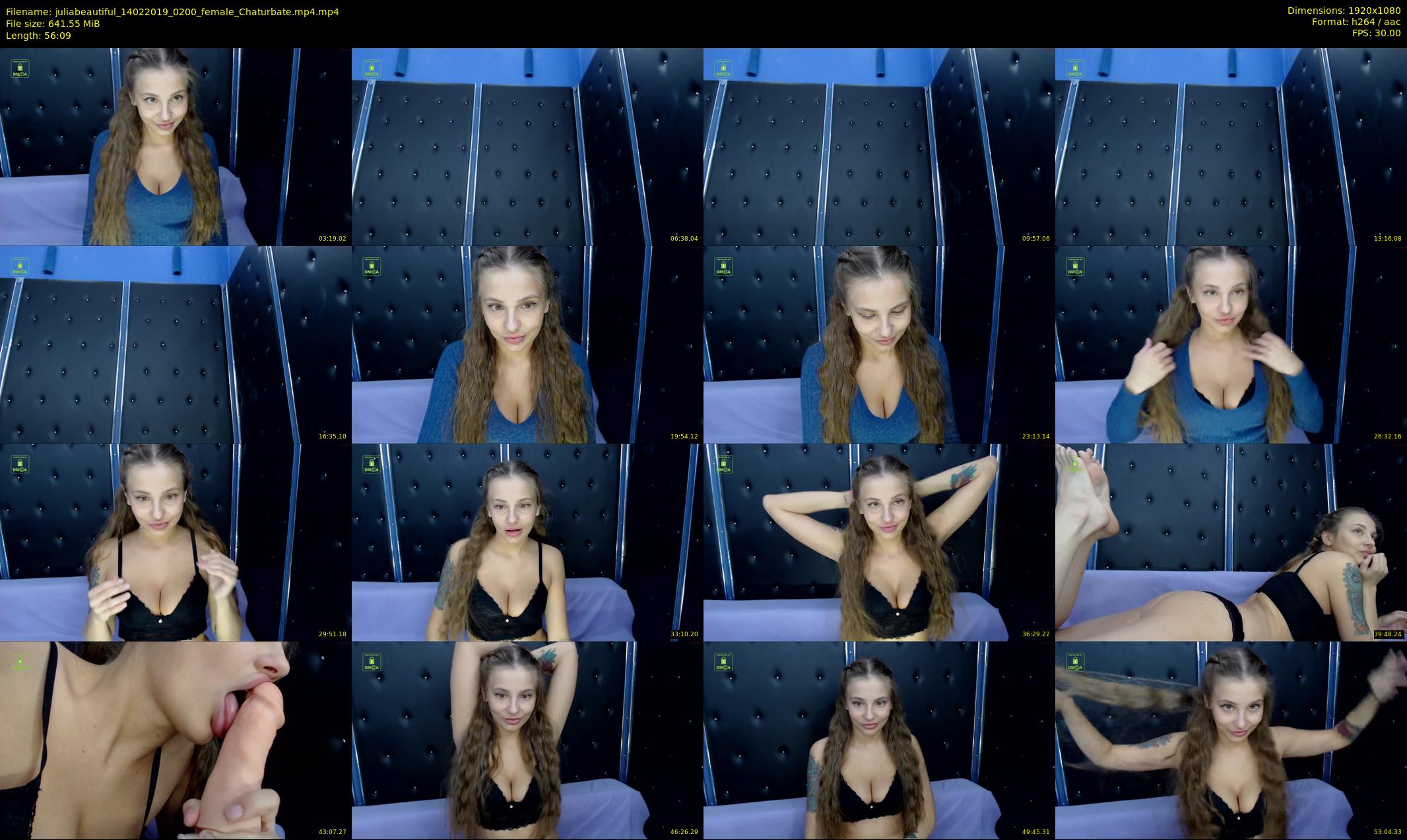 juliabeautiful — 57 minute Chaturbate female cam show recording, 1080p, Feb 14, 2019