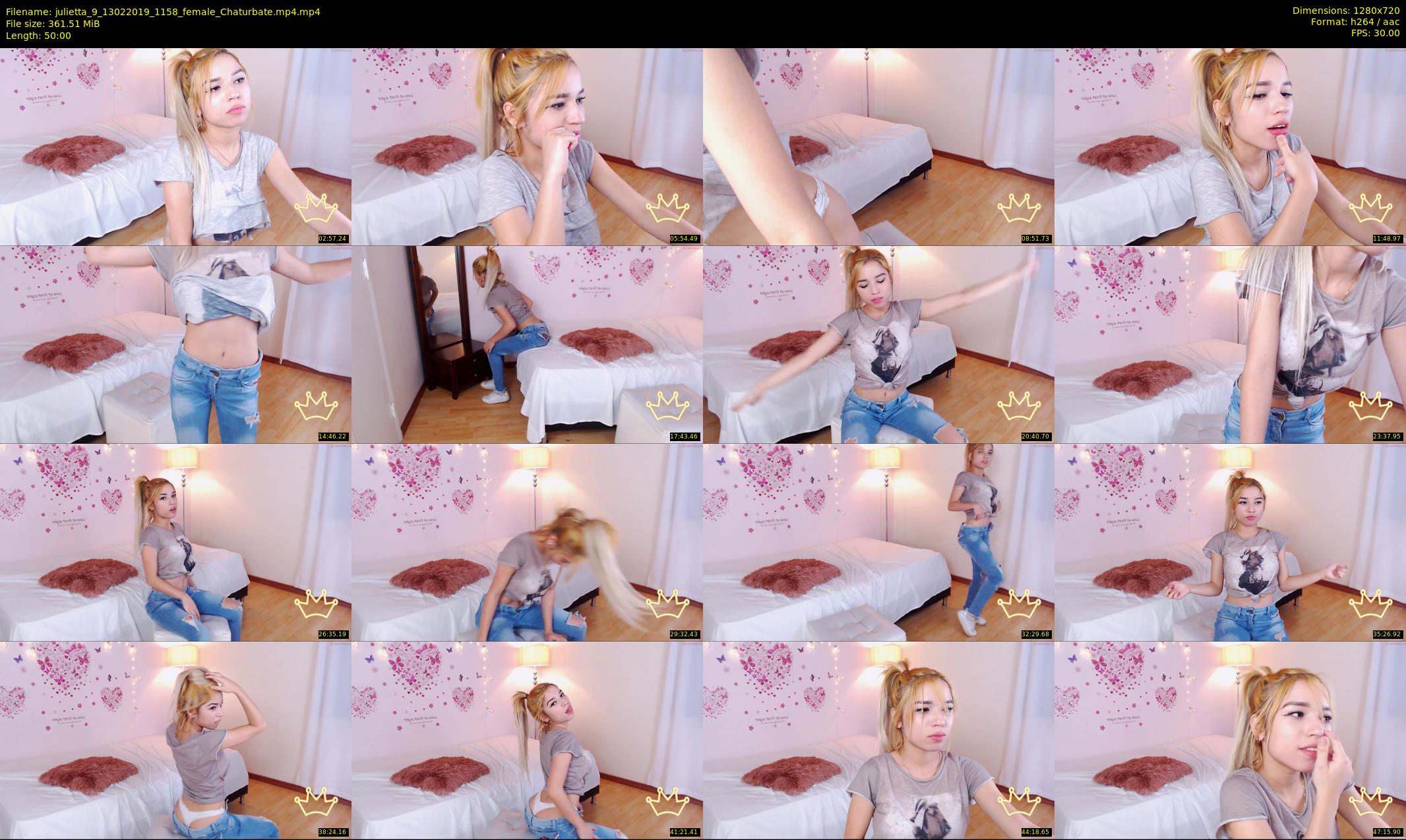 julietta_9 — 50 minute Chaturbate female cam show recording, 720p, Feb 13, 2019