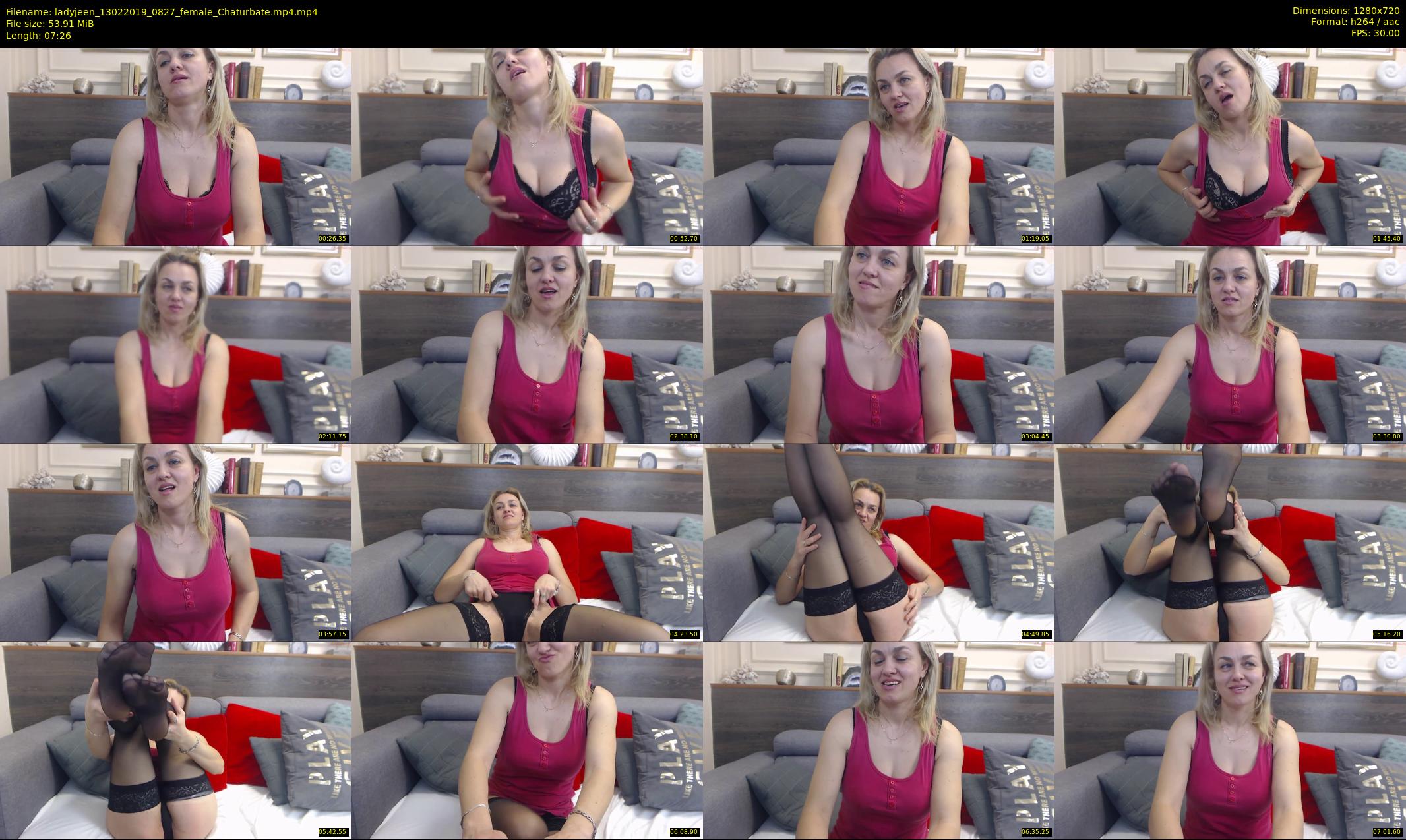 ladyjeen — 8 minute Chaturbate female cam show recording, 720p, Feb 13, 2019