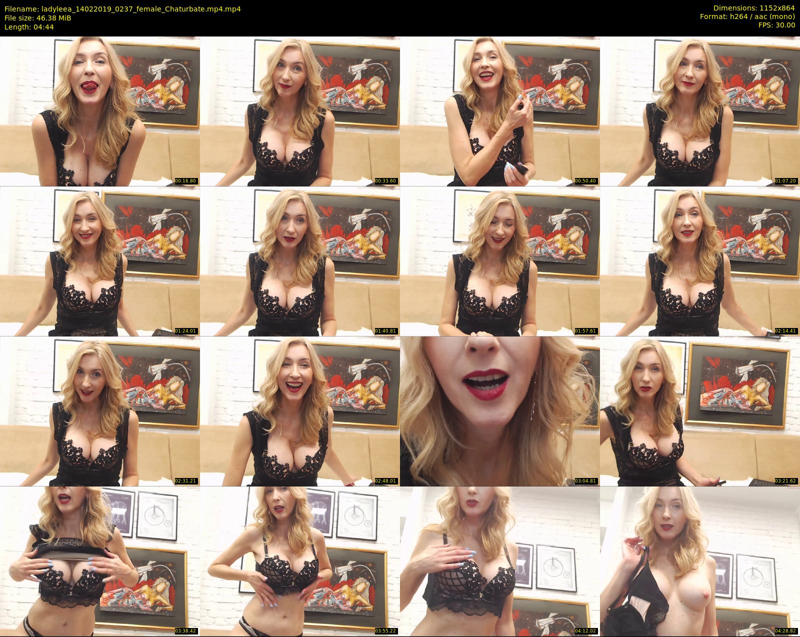 ladyleea — 5 minute Chaturbate female cam show recording, 720p, Feb 14, 2019