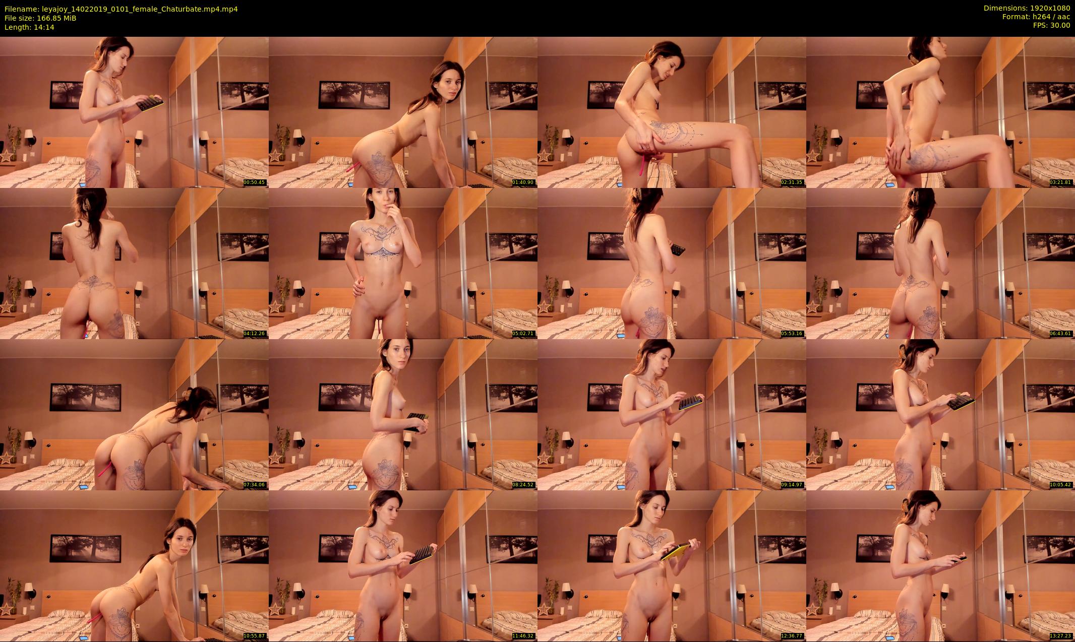 leyajoy — 15 minute Chaturbate female cam show recording, 1080p, Feb 14, 2019