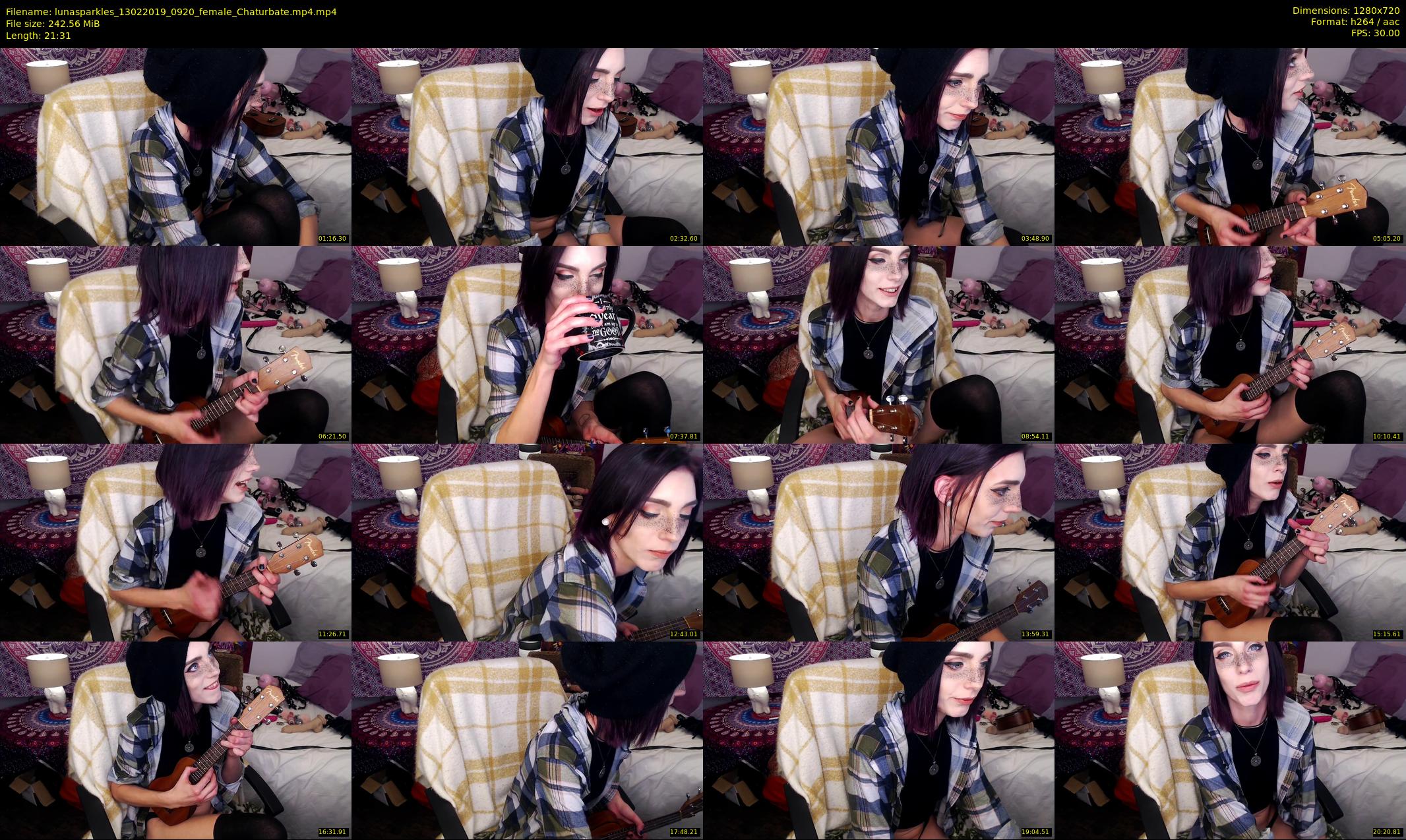 lunasparkles — 22 minute Chaturbate female cam show recording, 720p, Feb 13, 2019