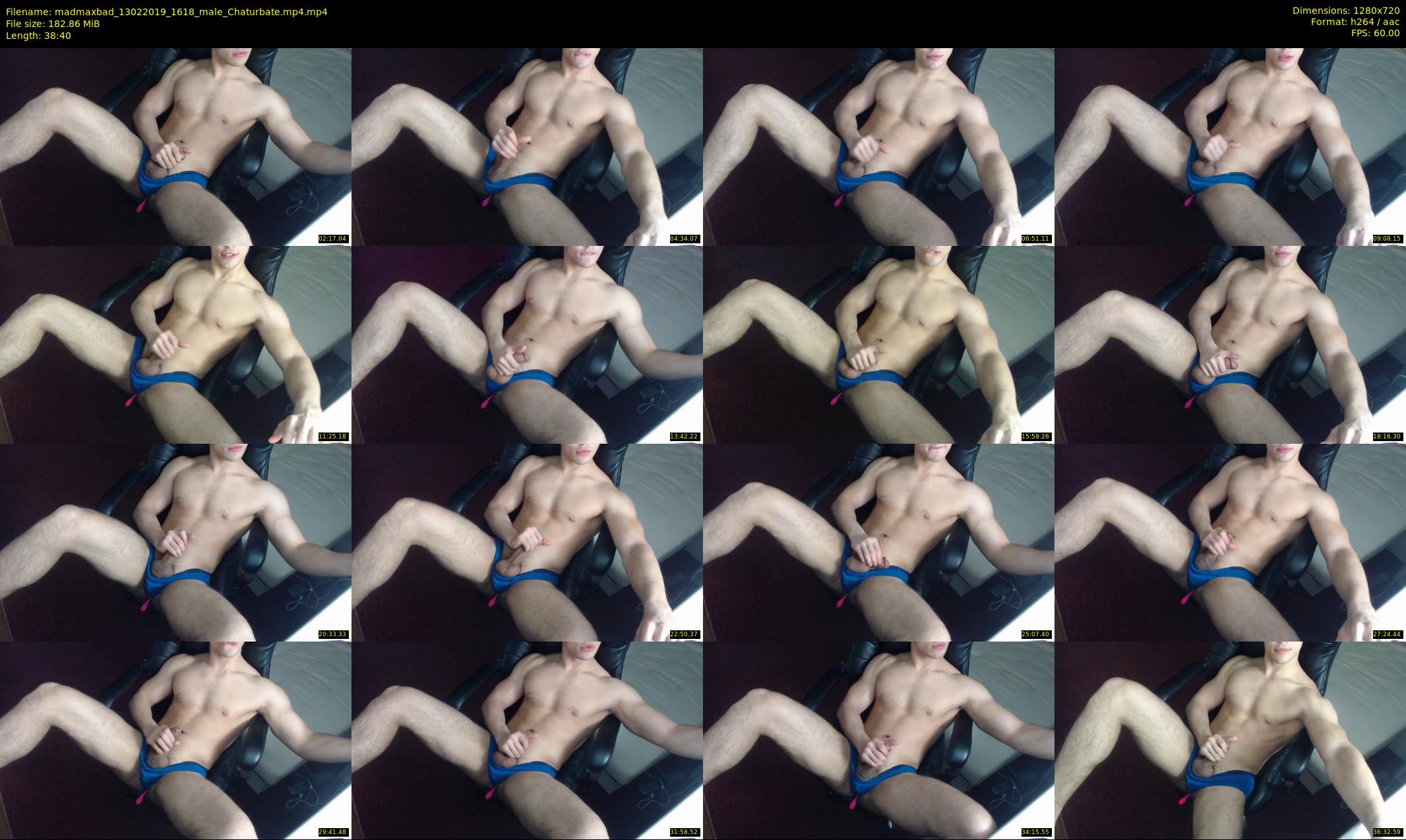 madmaxbad — 39 minute Chaturbate male cam show recording, 720p, Feb 13, 2019