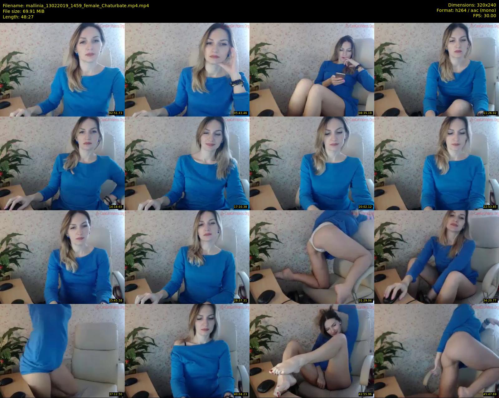 mallinia — 49 minute Chaturbate female cam show recording, SD, Feb 13, 2019