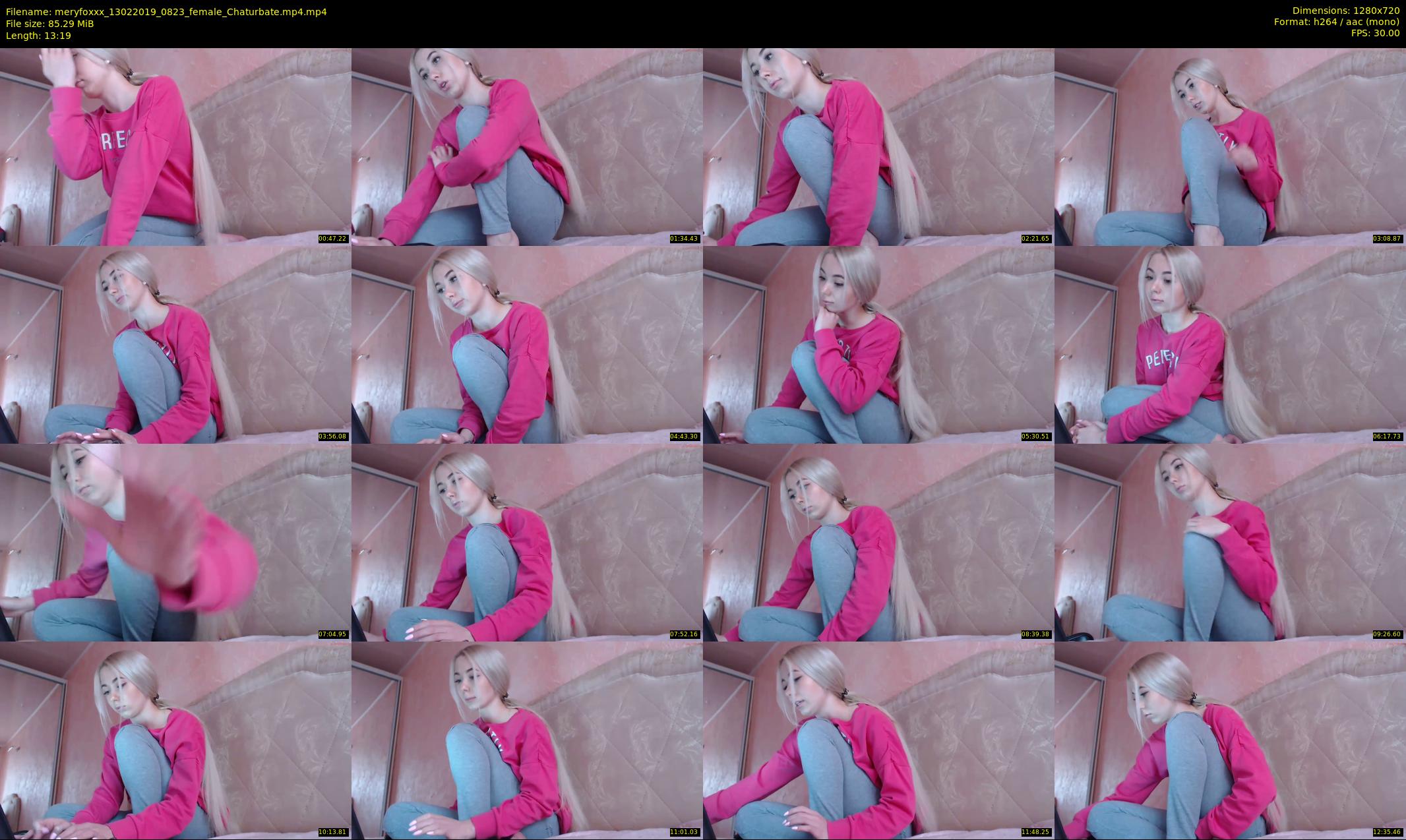 meryfoxxx — 14 minute Chaturbate female cam show recording, 720p, Feb 13, 2019