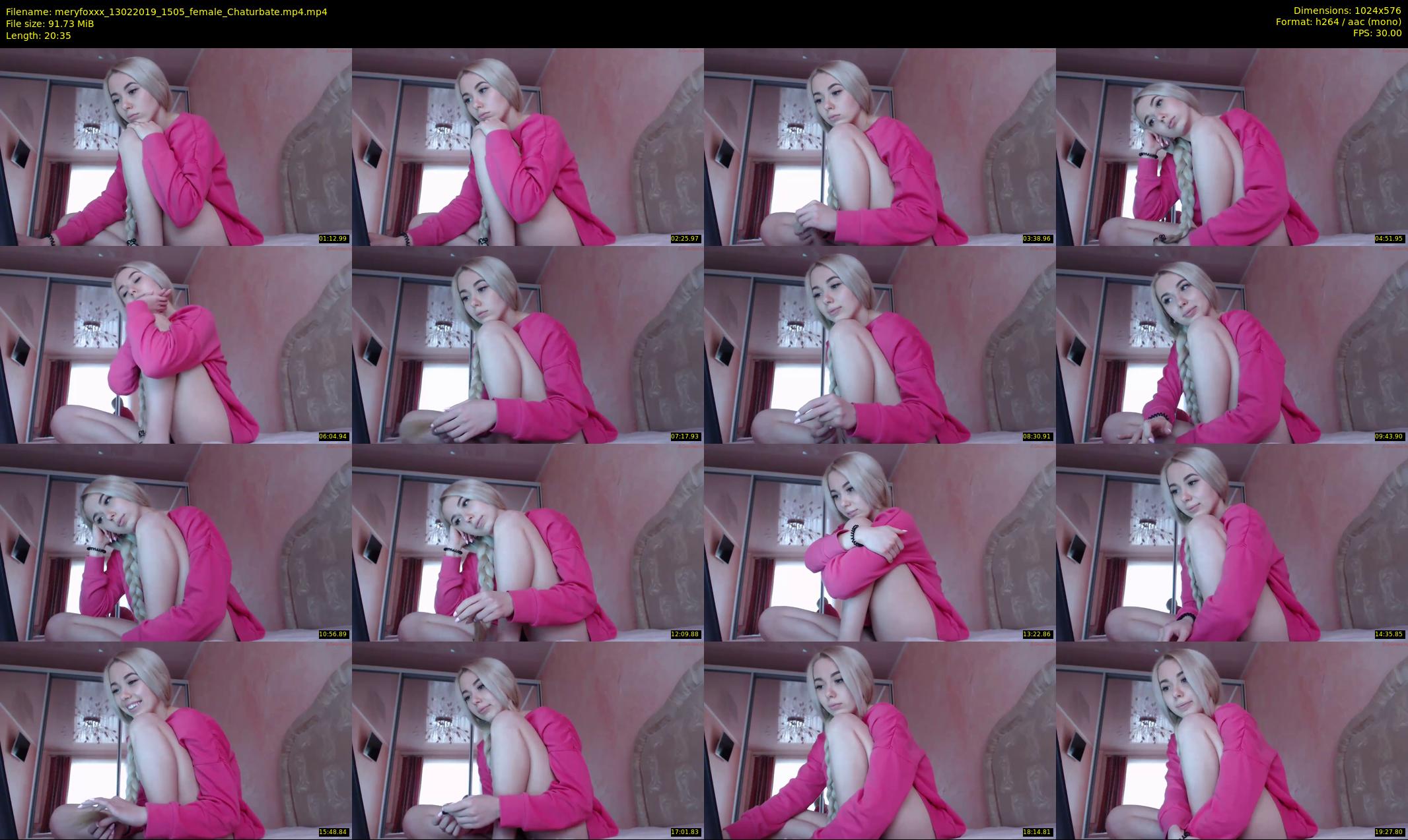 meryfoxxx — 21 minute Chaturbate female cam show recording, 480p, Feb 13, 2019
