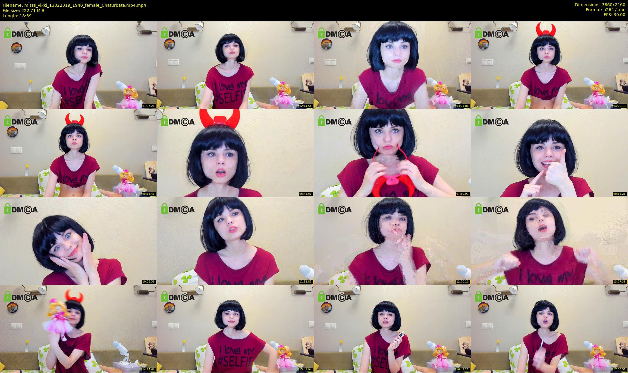 misss_vikki — 19 minute Chaturbate female cam show recording, 4K, Feb 13, 2019